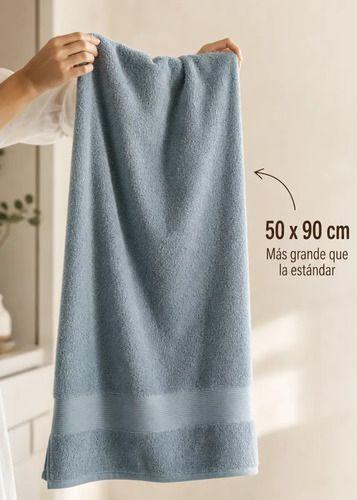 Set 2 Toallas Mano Baño Suave Algodon 100% 50x90cm 550g Seca Rapido Con Colgante Rosa Nude-3