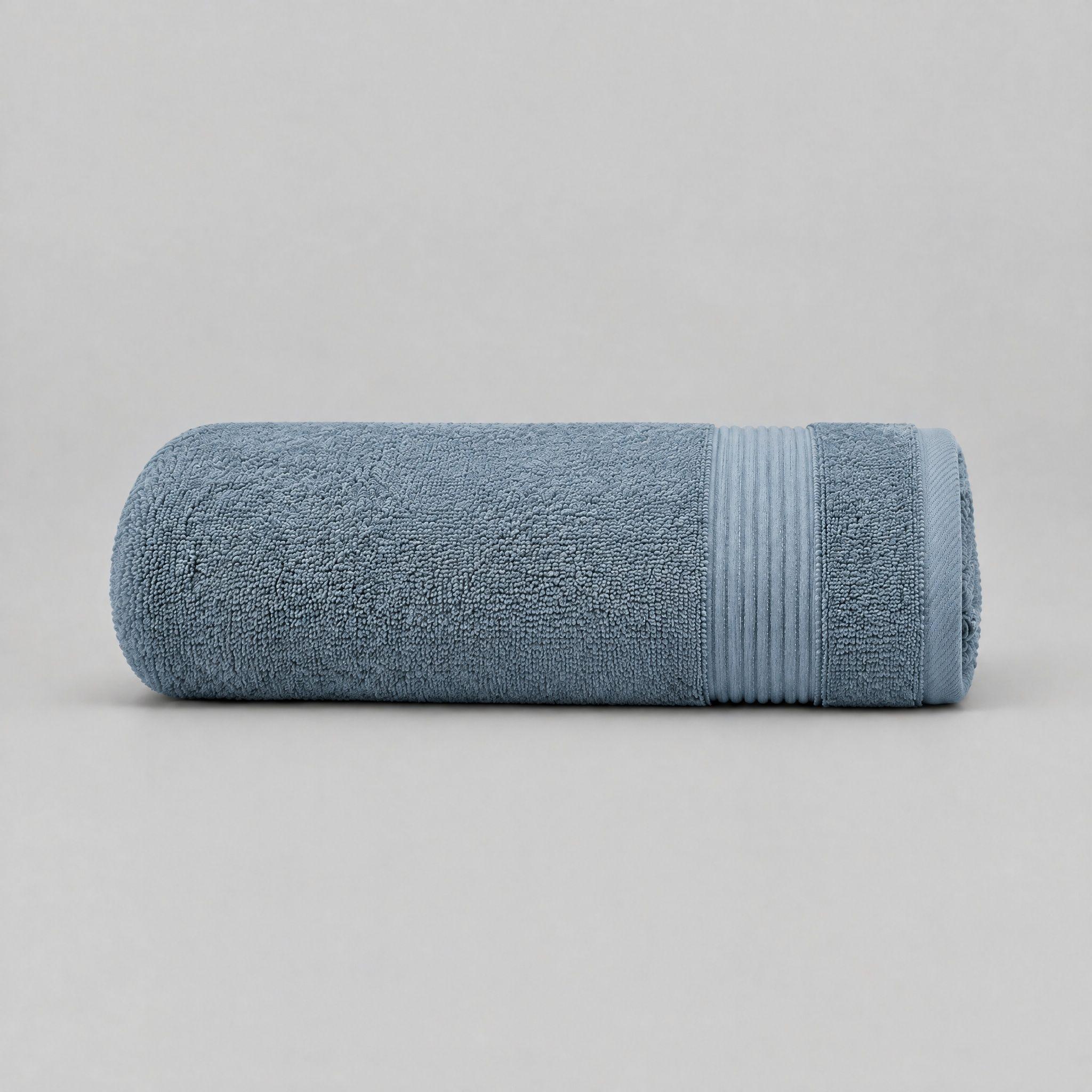 Toalla De Mano 50x90cm Algodón 550g Super Suave Absorbente Azul-0