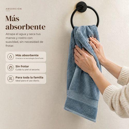 Toalla De Mano 50x90cm Algodón 550g Super Suave Absorbente Rosa-2