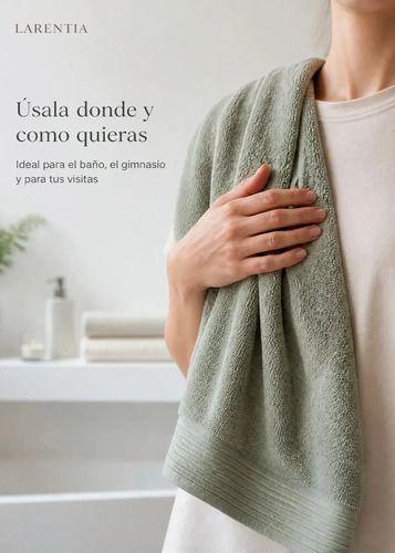 Toalla De Baño Algodon 100% Xl 70x140cm 500g Secado Rapido Verde-4