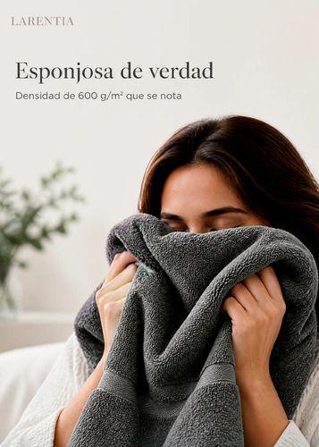 Toalla De Baño Grande De Algodon 100% Xl 70x140cm 600g Suave Azul-3