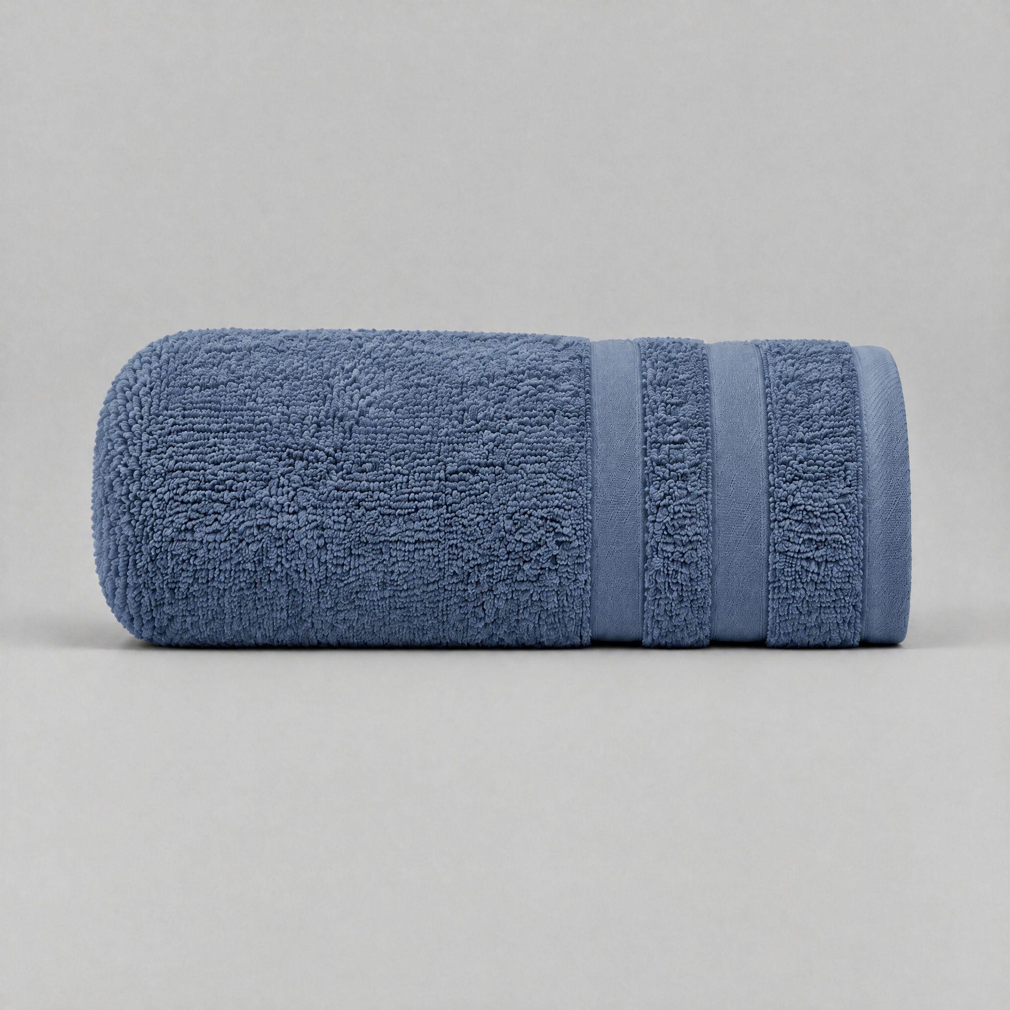 Toalla De Baño Grande De Algodon 100% Xl 70x140cm 600g Suave Azul-0