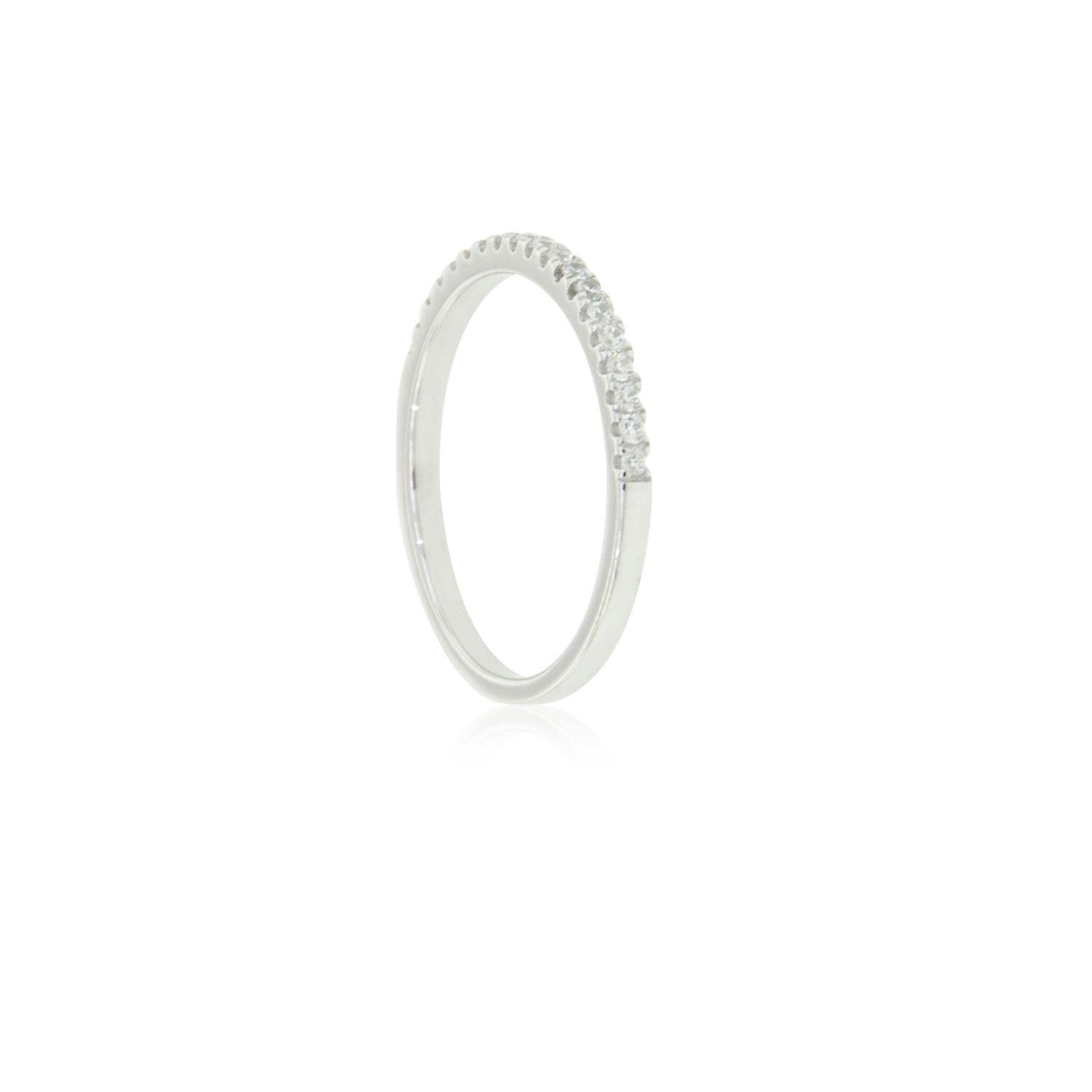 Anillo Plata Esterlina 925 Medio Cintillo con Circonita-1
