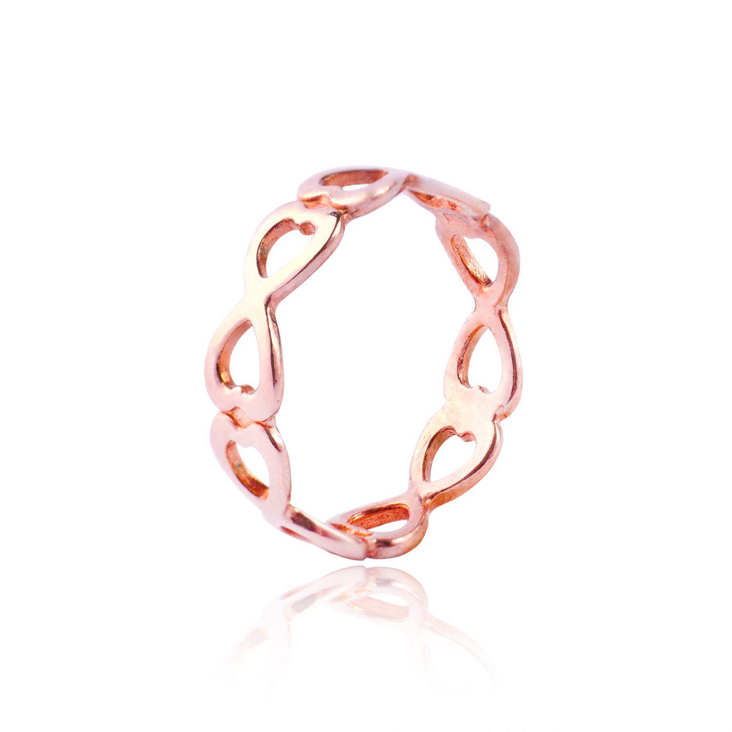 Anillo de Plata Esterlina 925 Rose Tipo 47-0