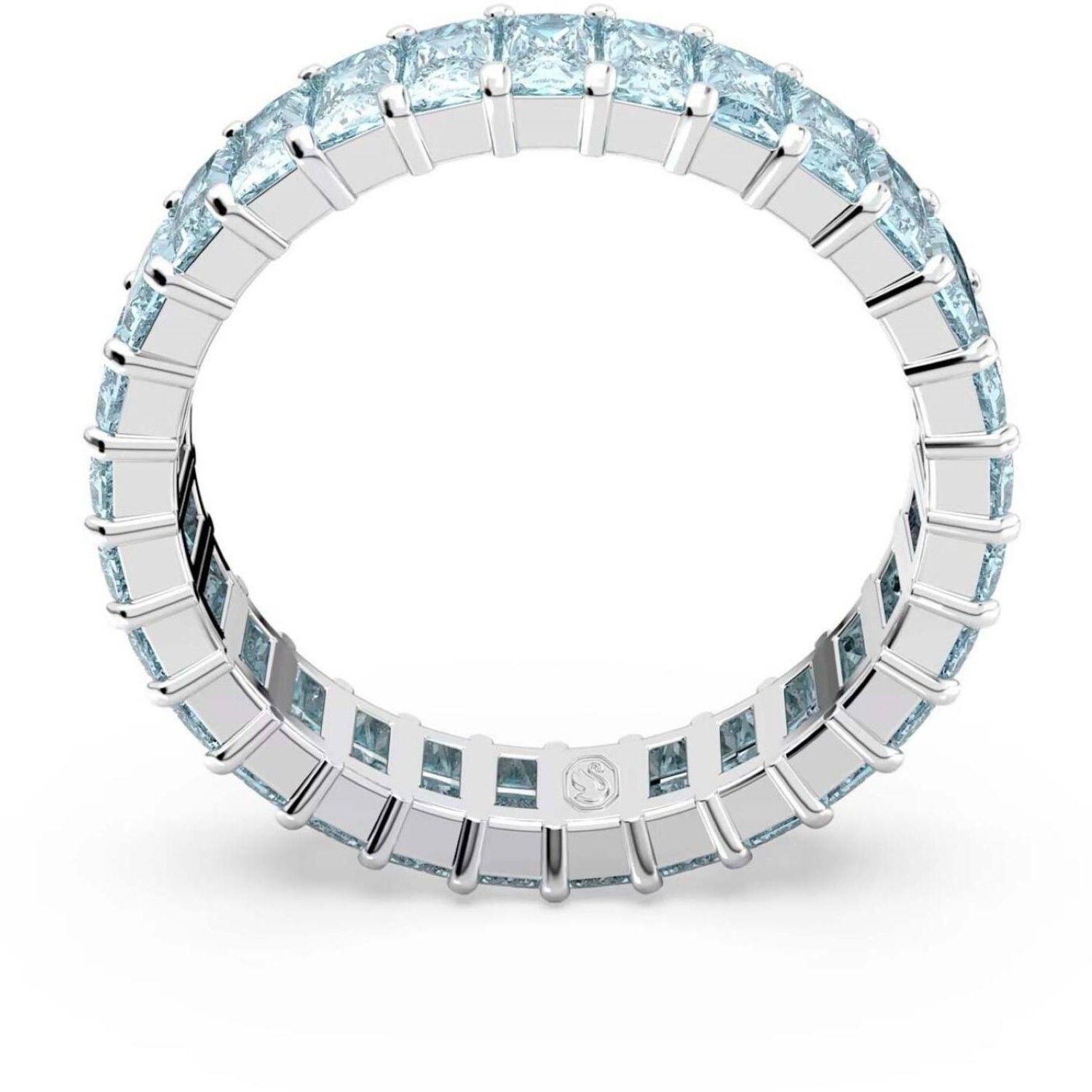 Anillo Swarovski Matrix Baguette Aqua-2