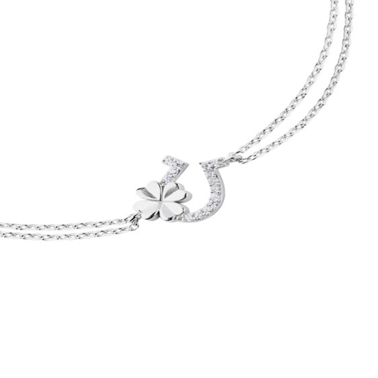 Pulsera de Plata Esterlina 925 Suerte Circon-2