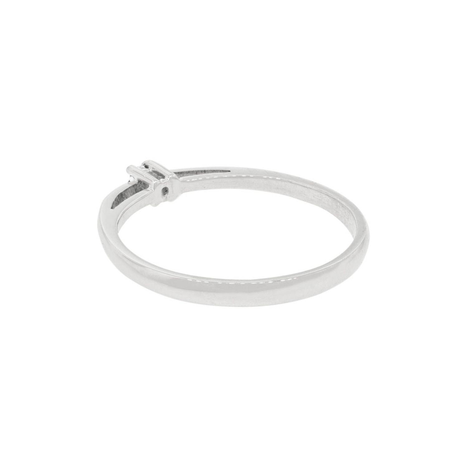 Anillo Compromiso Platino 950  Mónaco 1x12ptos Diamante-3