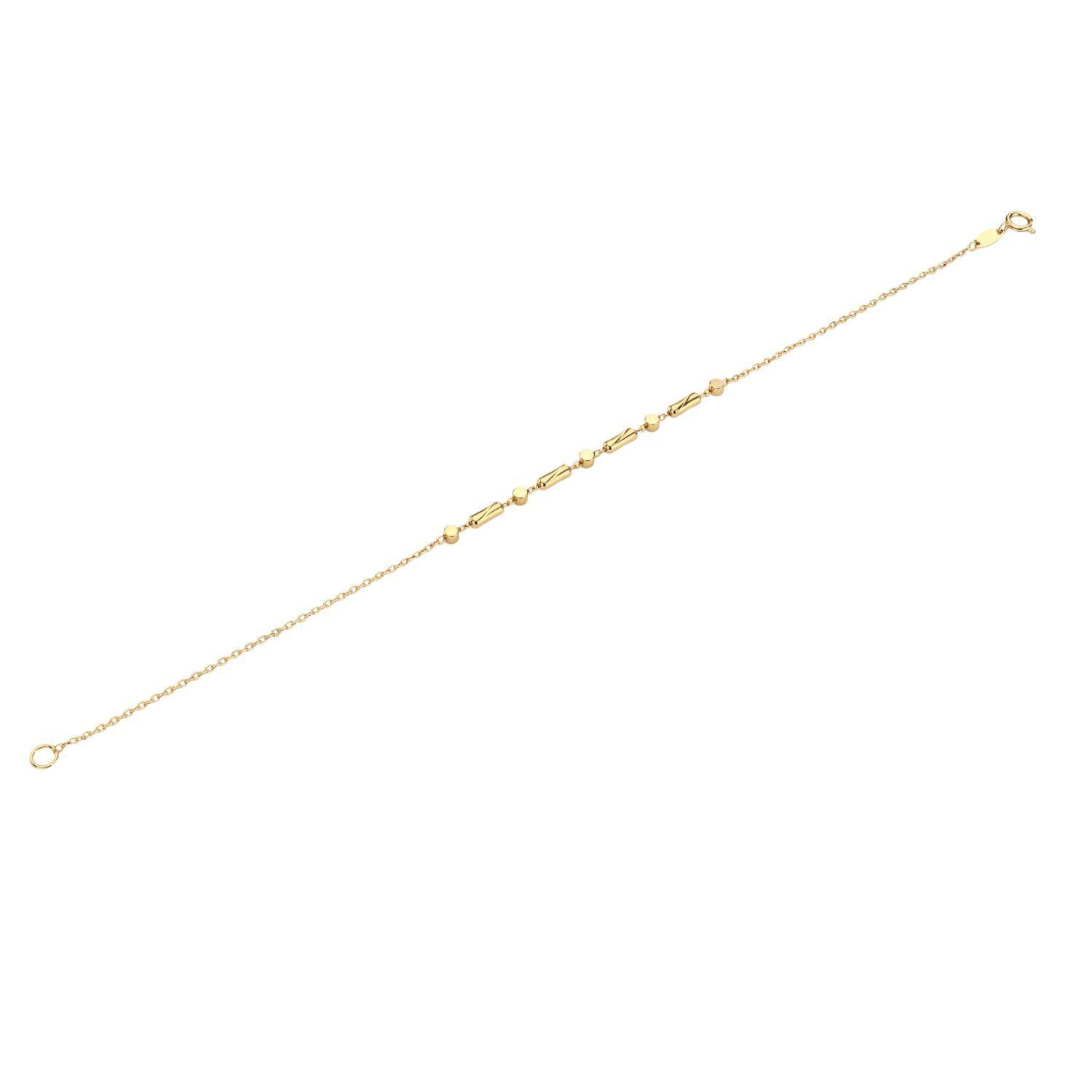 Pulsera de Oro 18Kt  Barra Punto-2