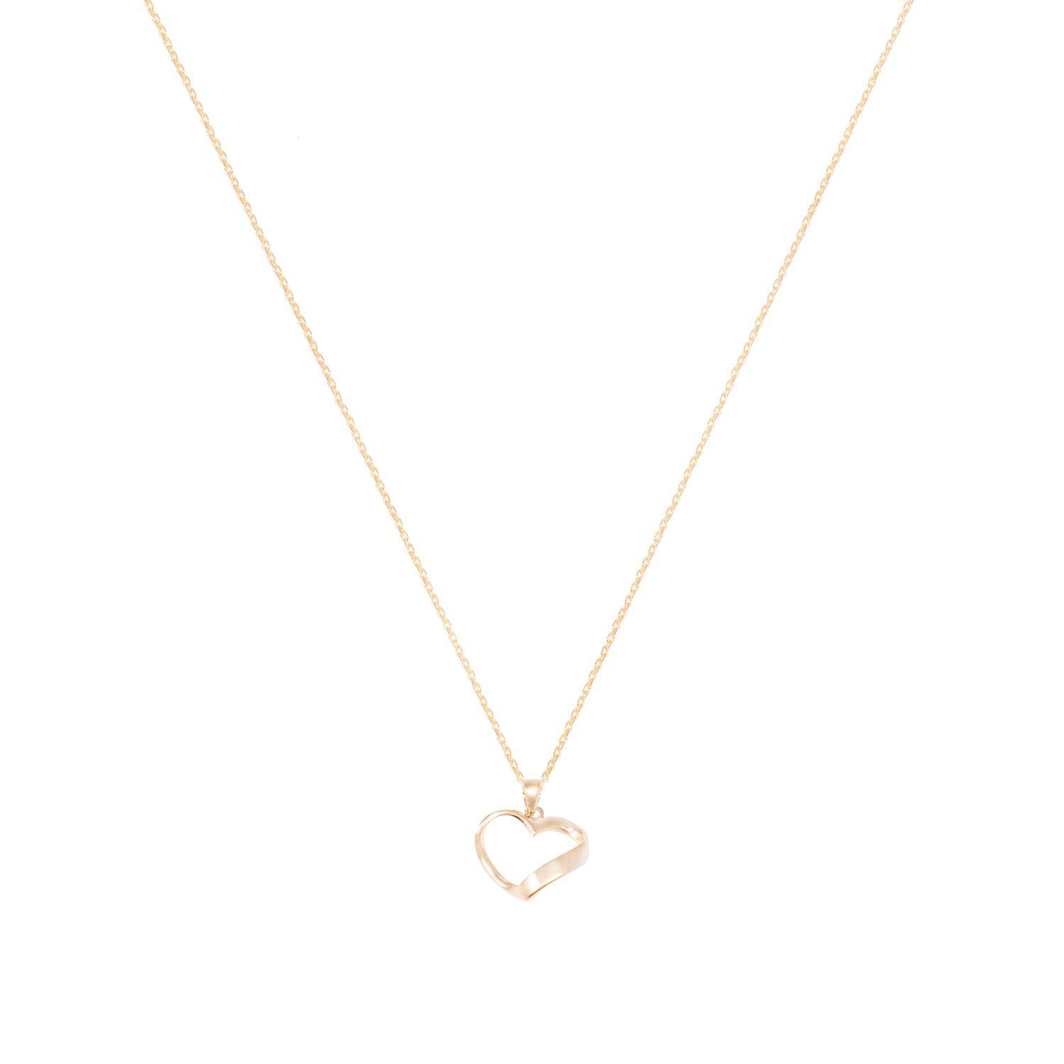 Colgante Oro Amarillo 18kt Corazón Moderno-2