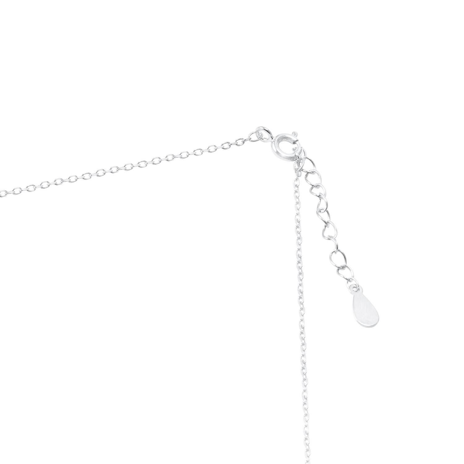 Collar de Plata Esterlina 925 Gota de Agua Con Circon-2