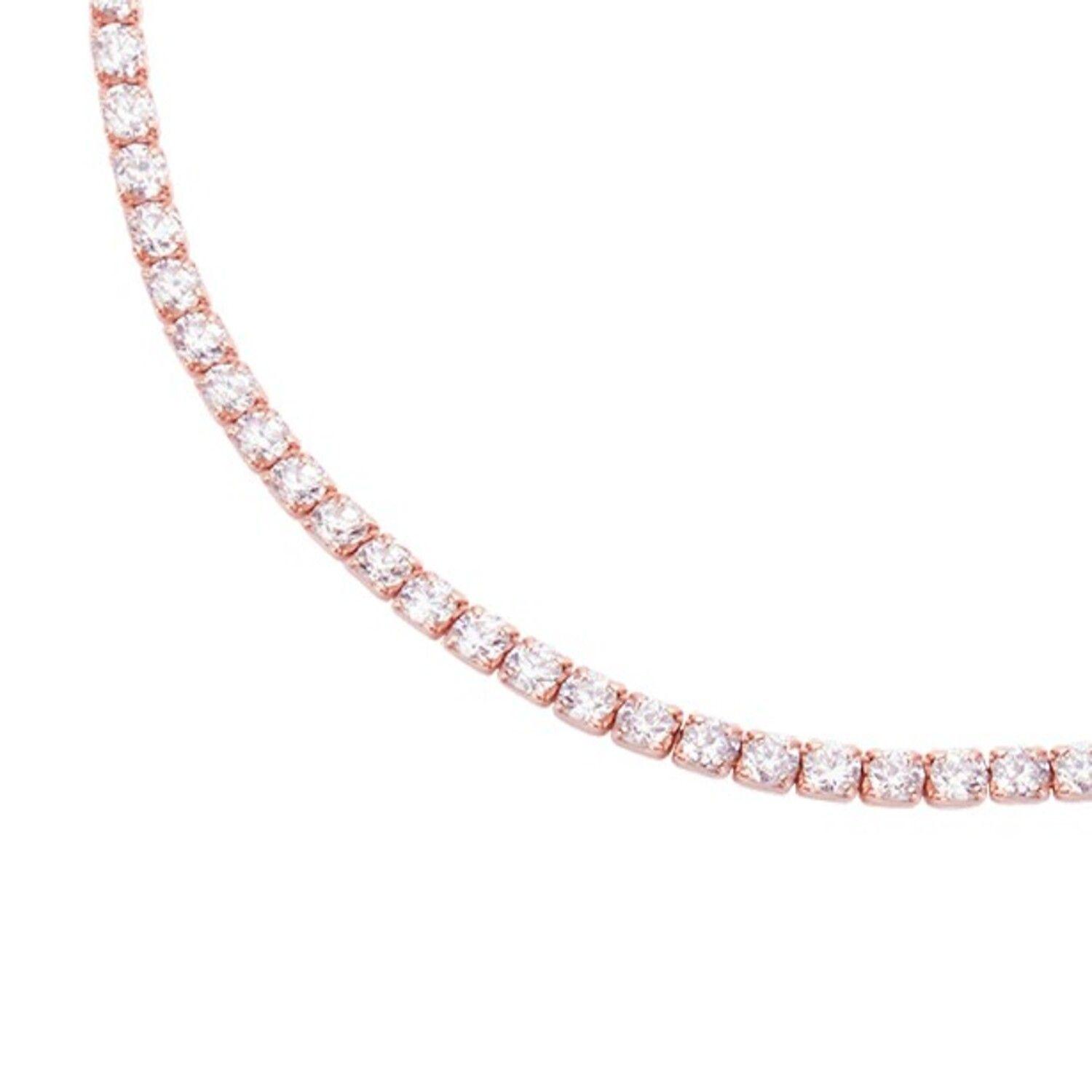 Pulsera Plata Esterlina 925 Circonitas Rose Revestido-2