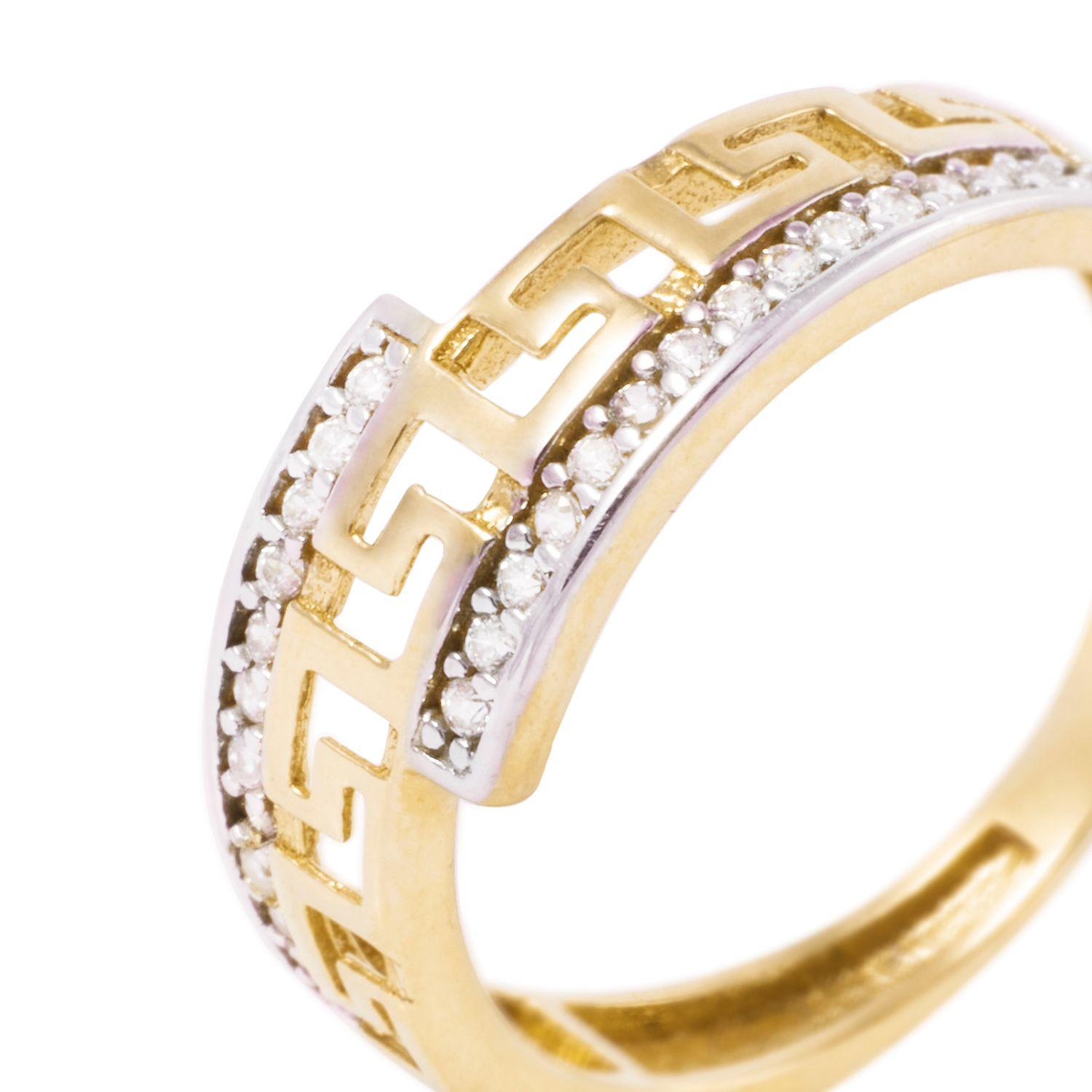 Anillo Oro 18kt  Modelo Romano con Circón.-1