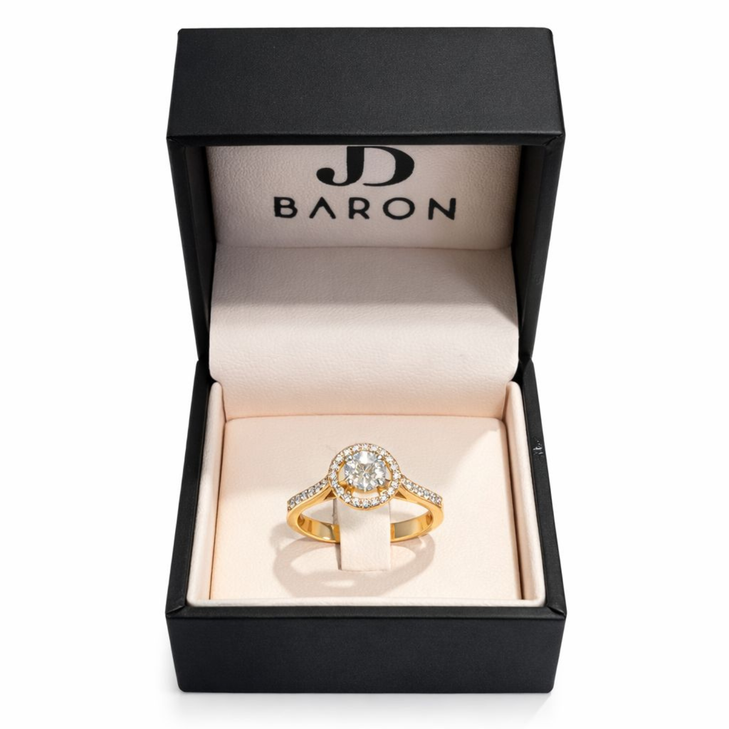 Anillo Oro Rosado 18kt Diamantes 57 Pts-2