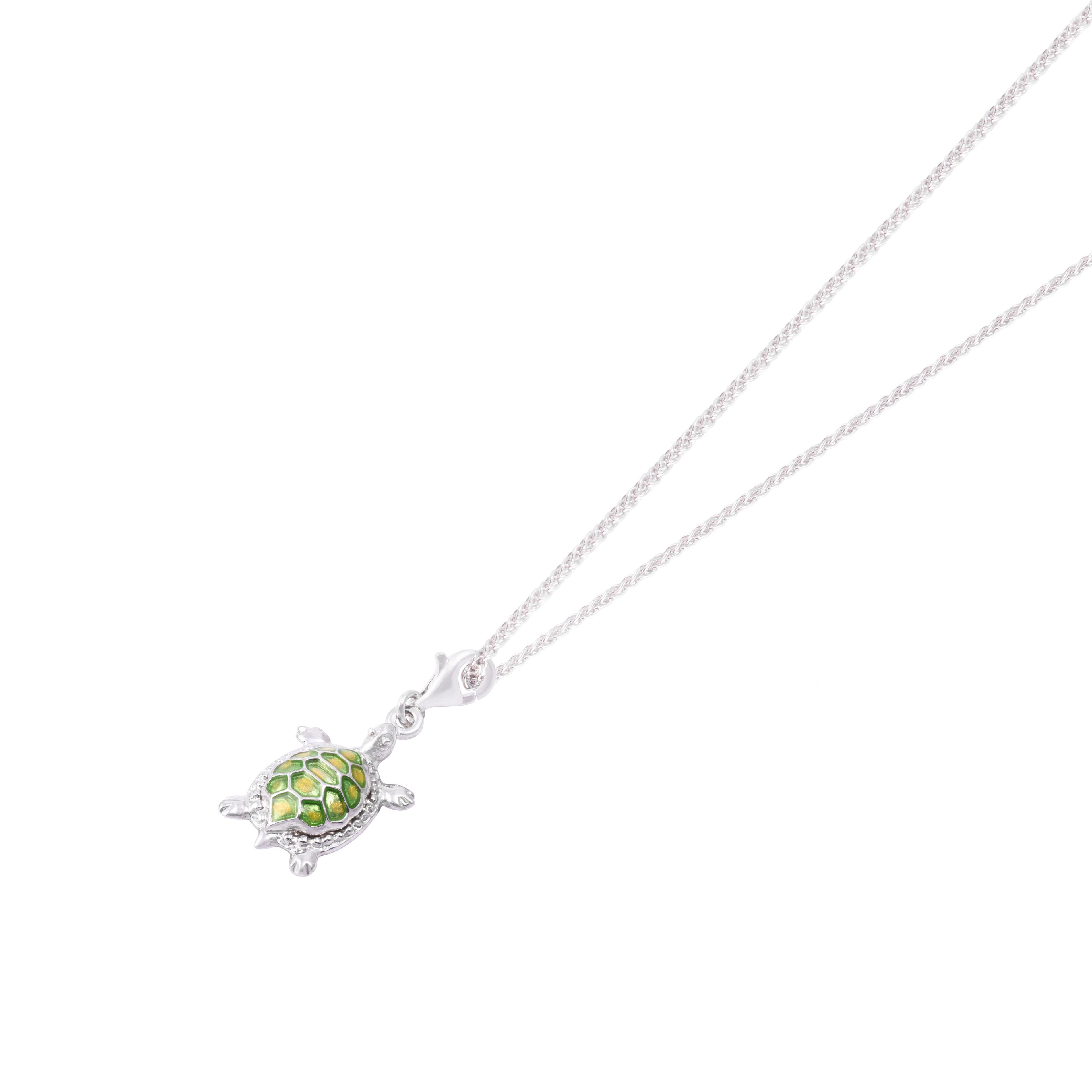 Colgante de Plata Esterlina 925 Tortuga-2