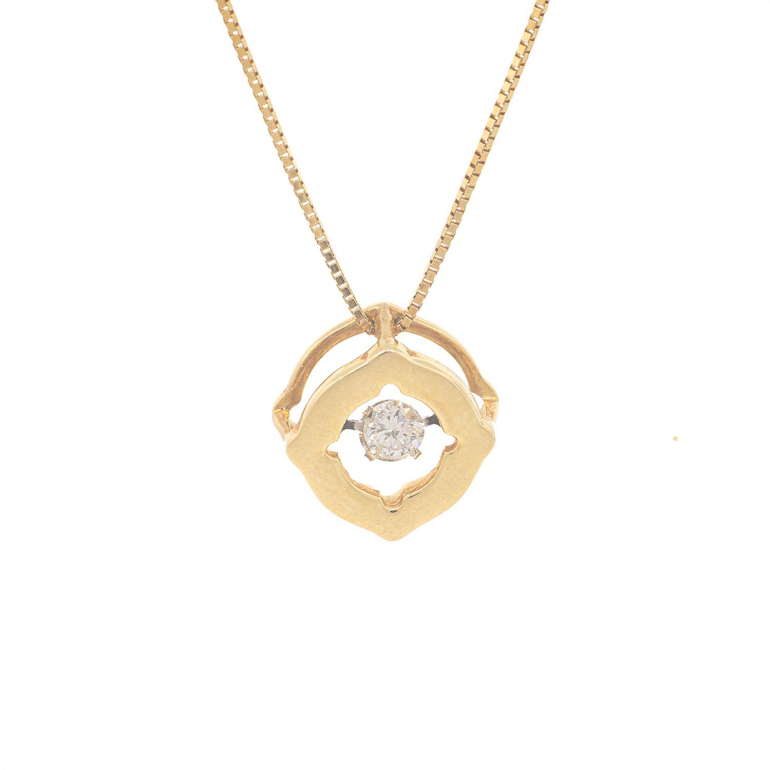 Collar de Diamante Oro de 18 Kts.-2