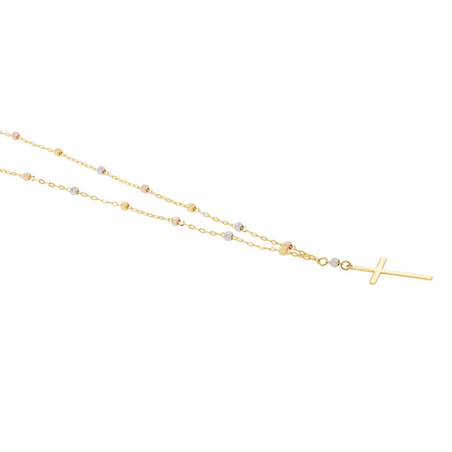 Collar de Oro 18kt Rosario Bicolor 2000-2