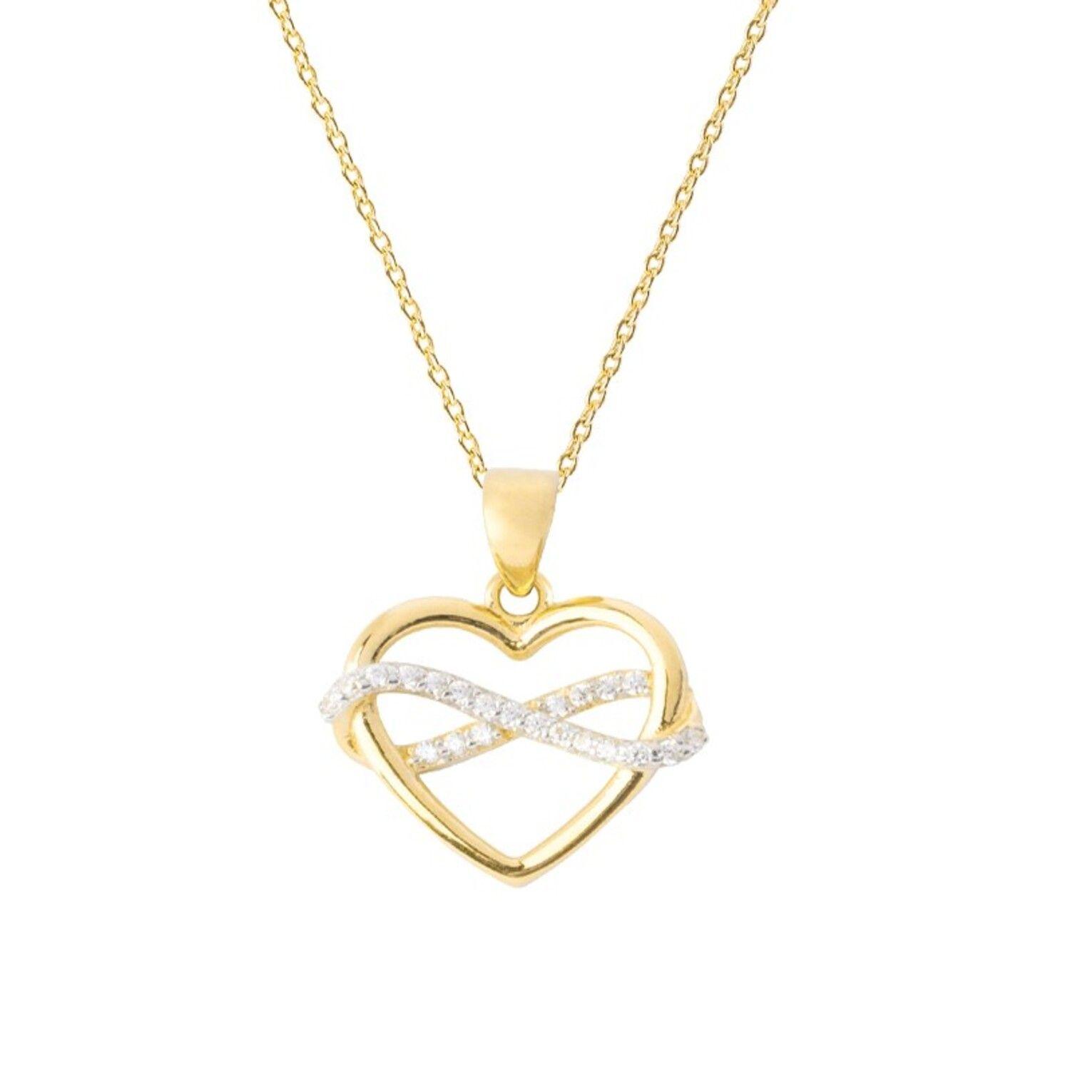 Colgante de Oro 18kt Corazon Infinito-2