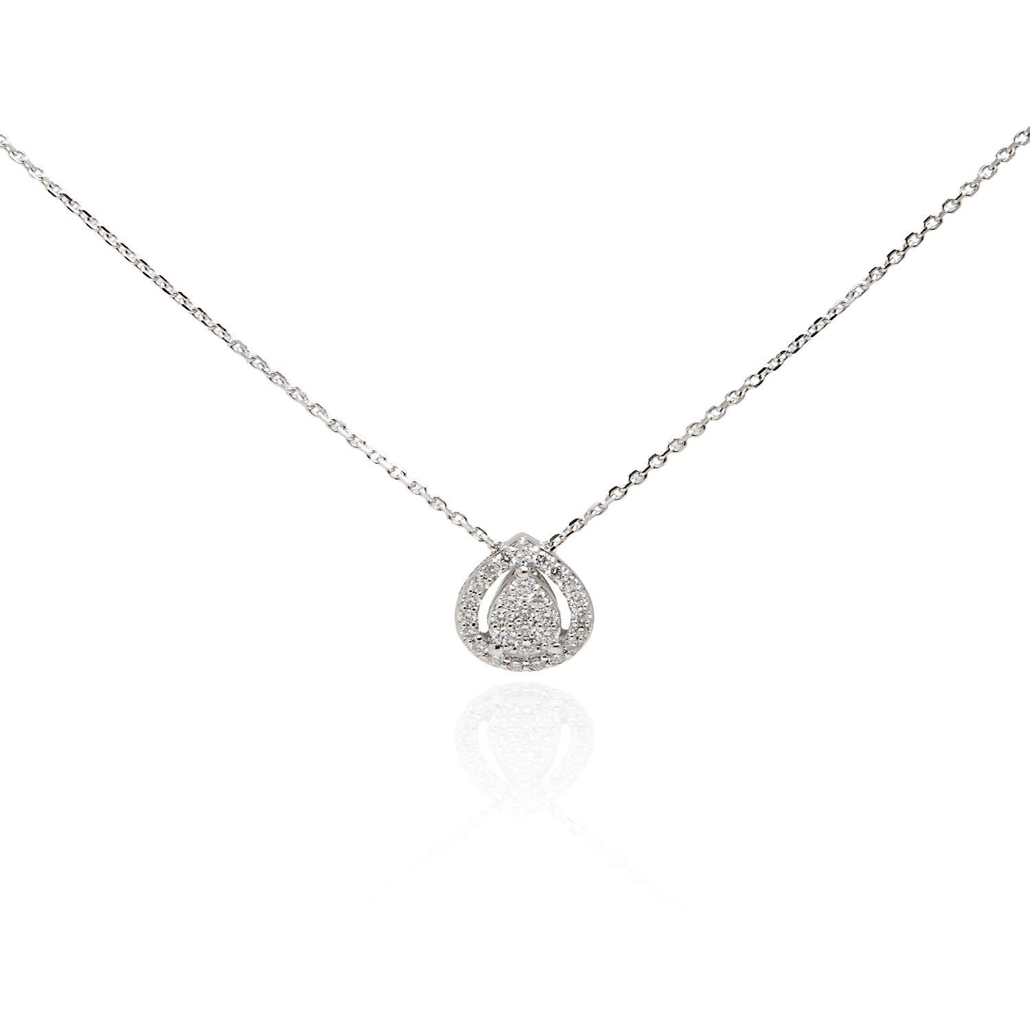 Collar Oro 18kt Diamantes de 23 Pts Corte Brillante SI/H-0