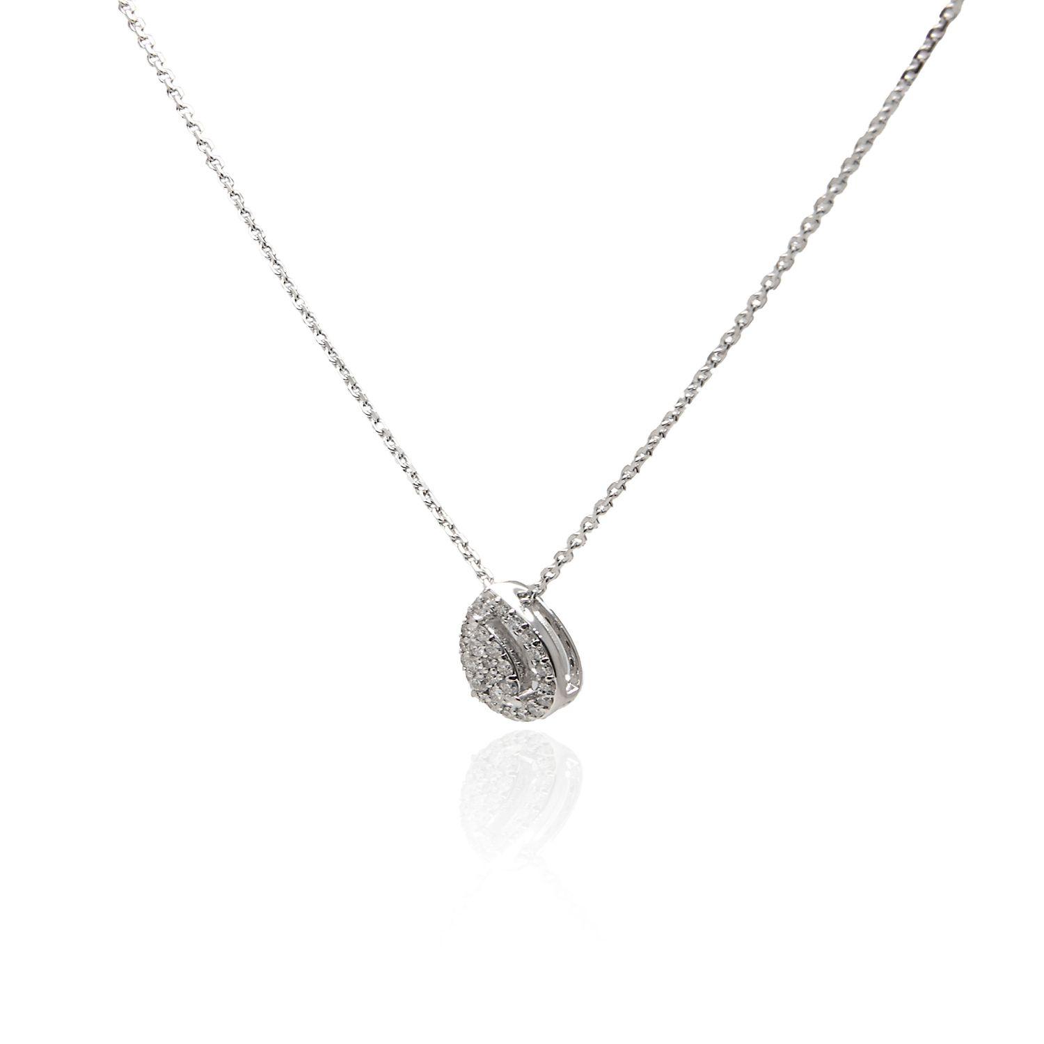 Collar Oro 18kt Diamantes de 23 Pts Corte Brillante SI/H-1