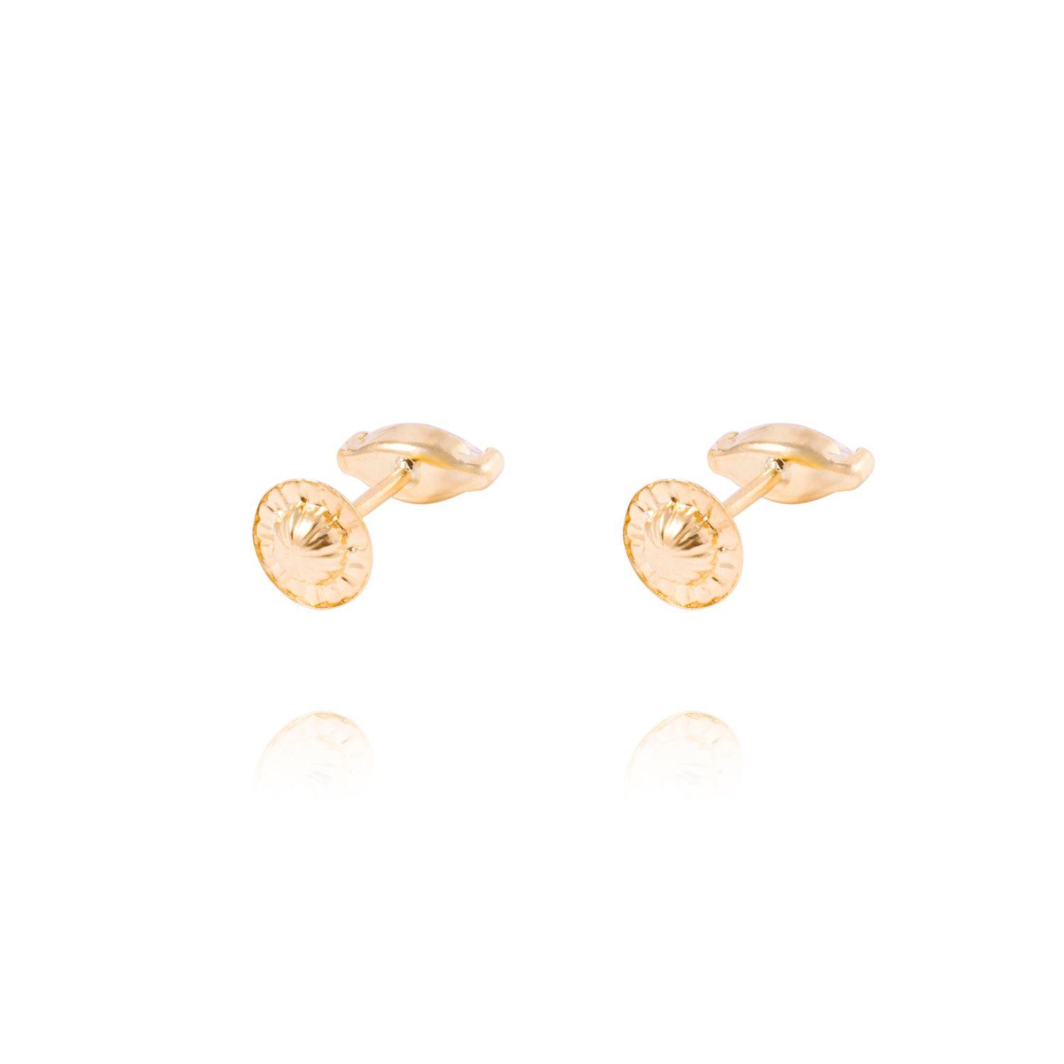 Aros de Oro de 18kt Circonitas en ovalo-2