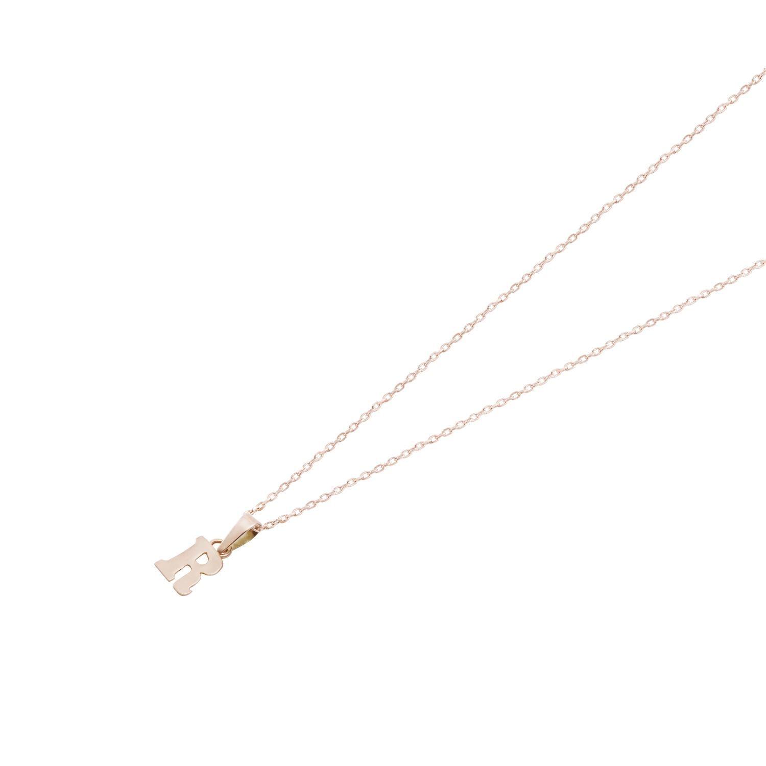 Colgante Oro Miel 18kt Letra R-2