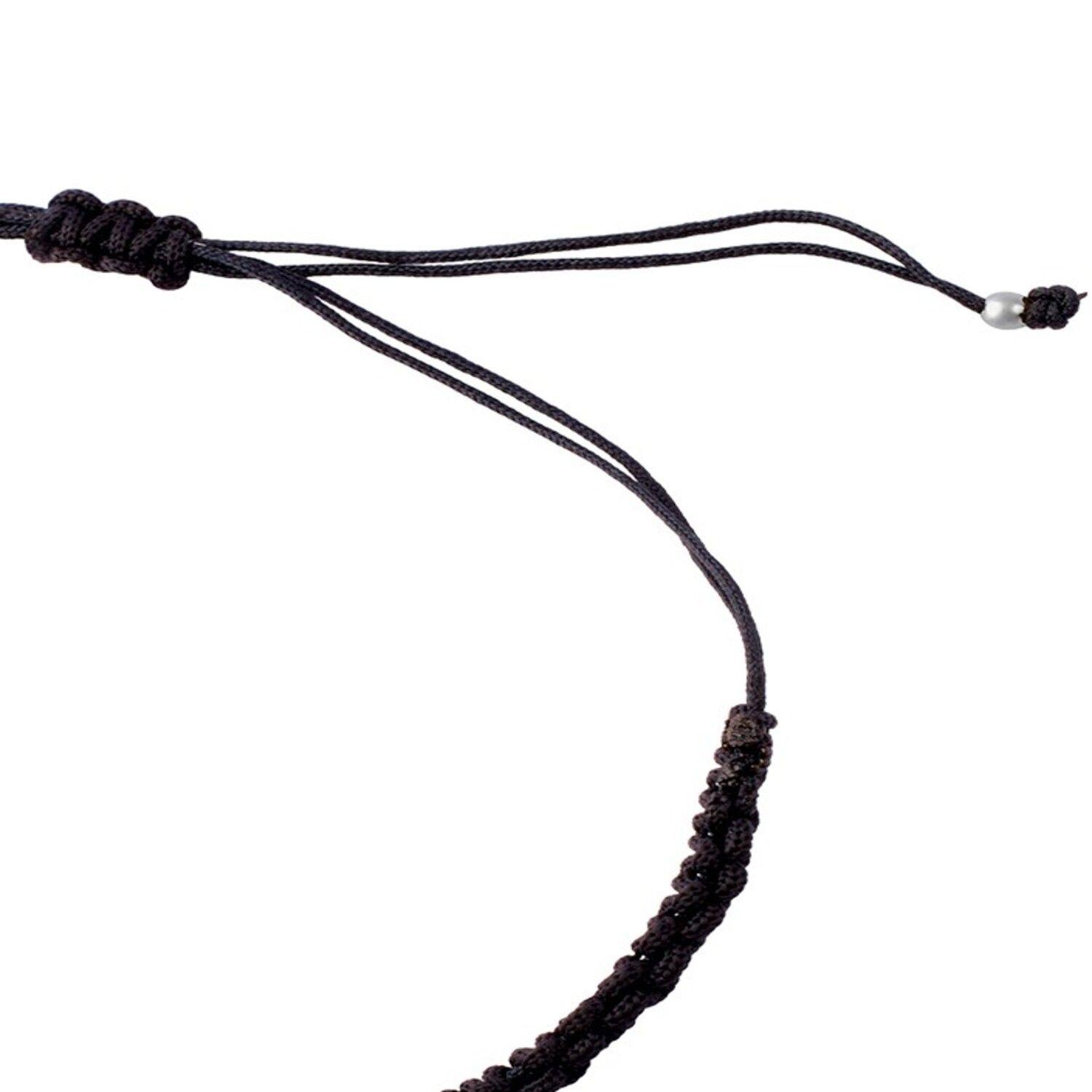 Pulsera de Plata Esterlina 925 Placa Estrella Ajustable-2