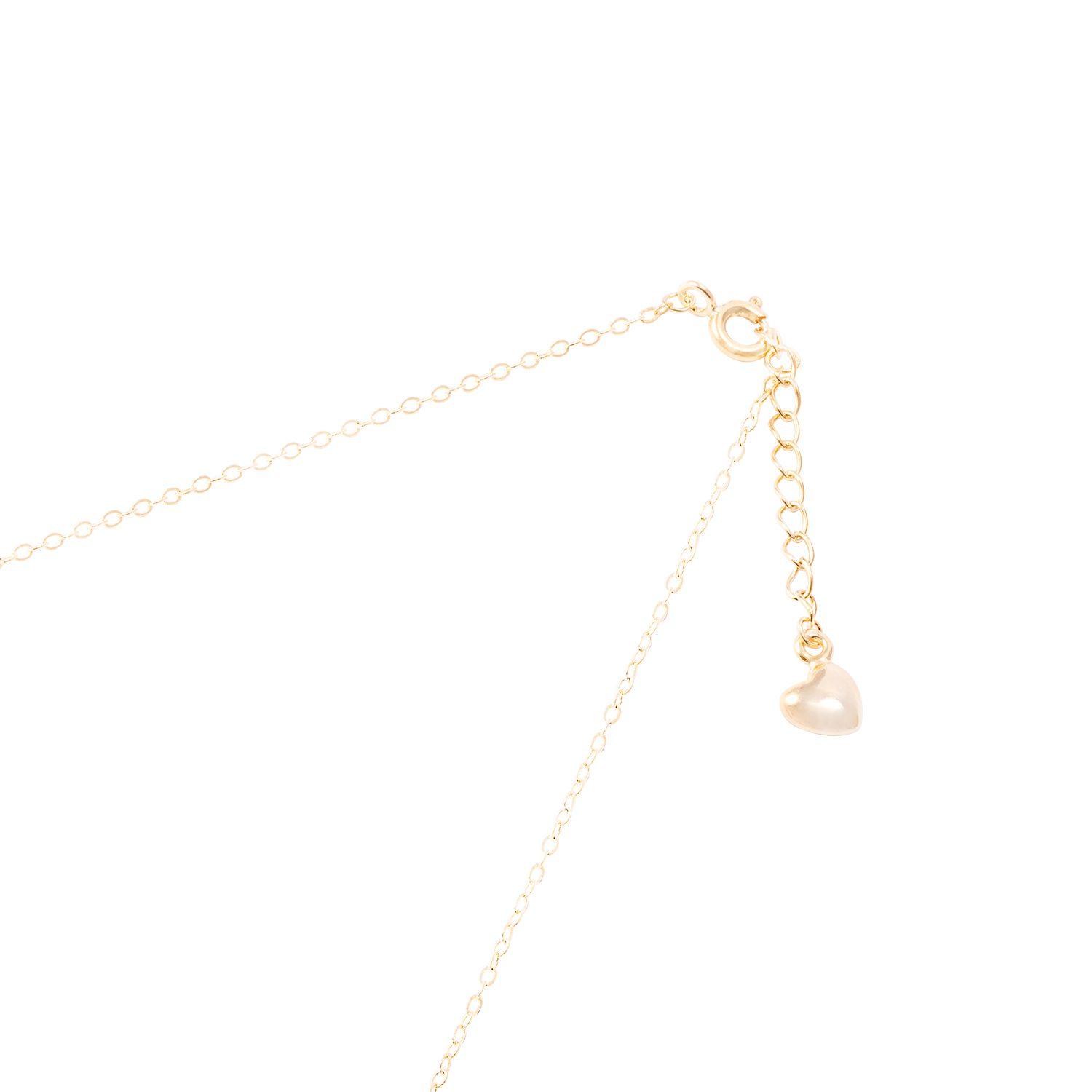 Collar Revestido en Oro 18kt Corazón e Infinito Circonita-2