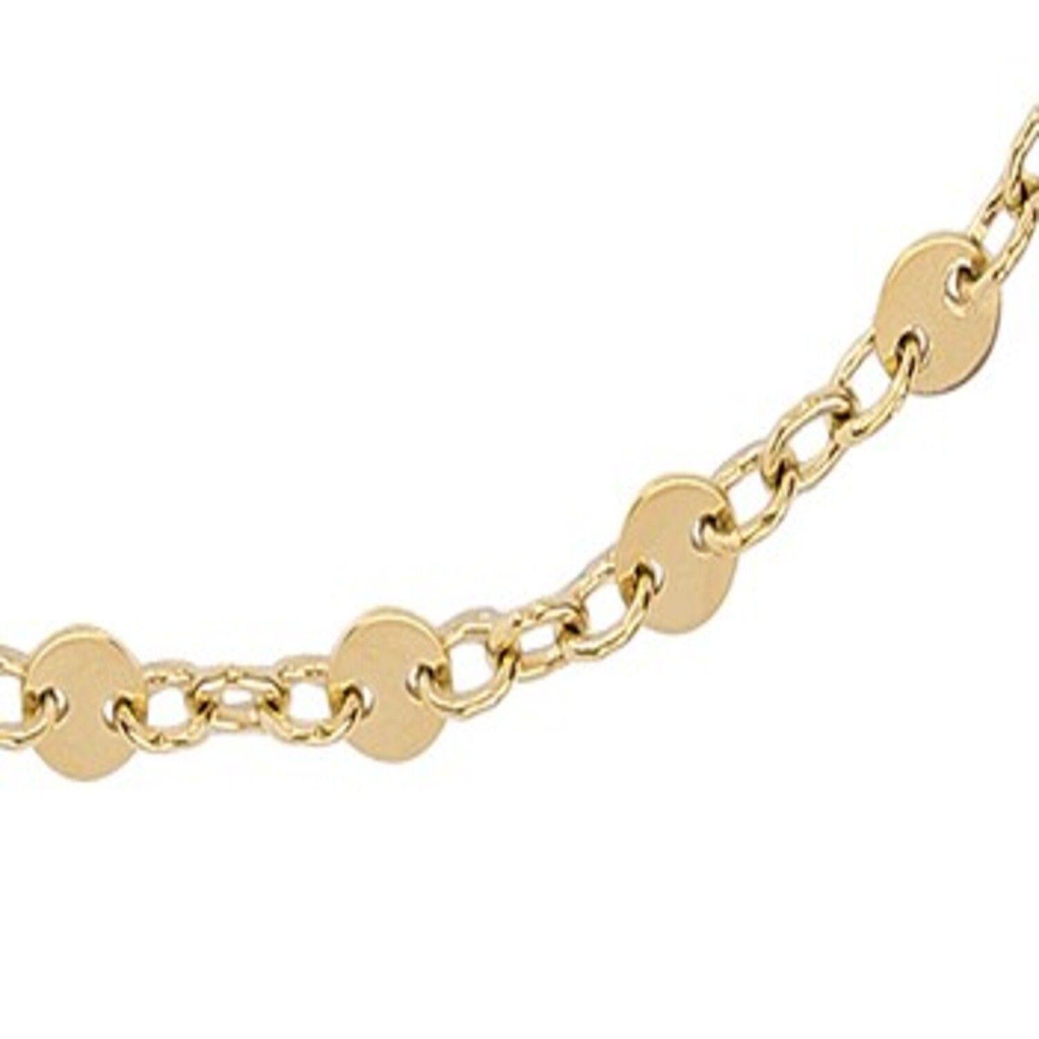 Pulsera de Oro 18kt Circulos Intercalados-2