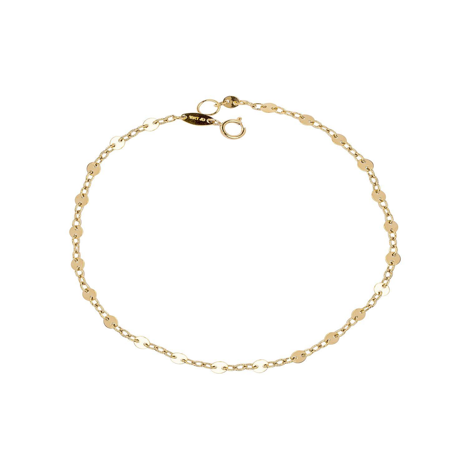 Pulsera de Oro 18kt Circulos Intercalados-0