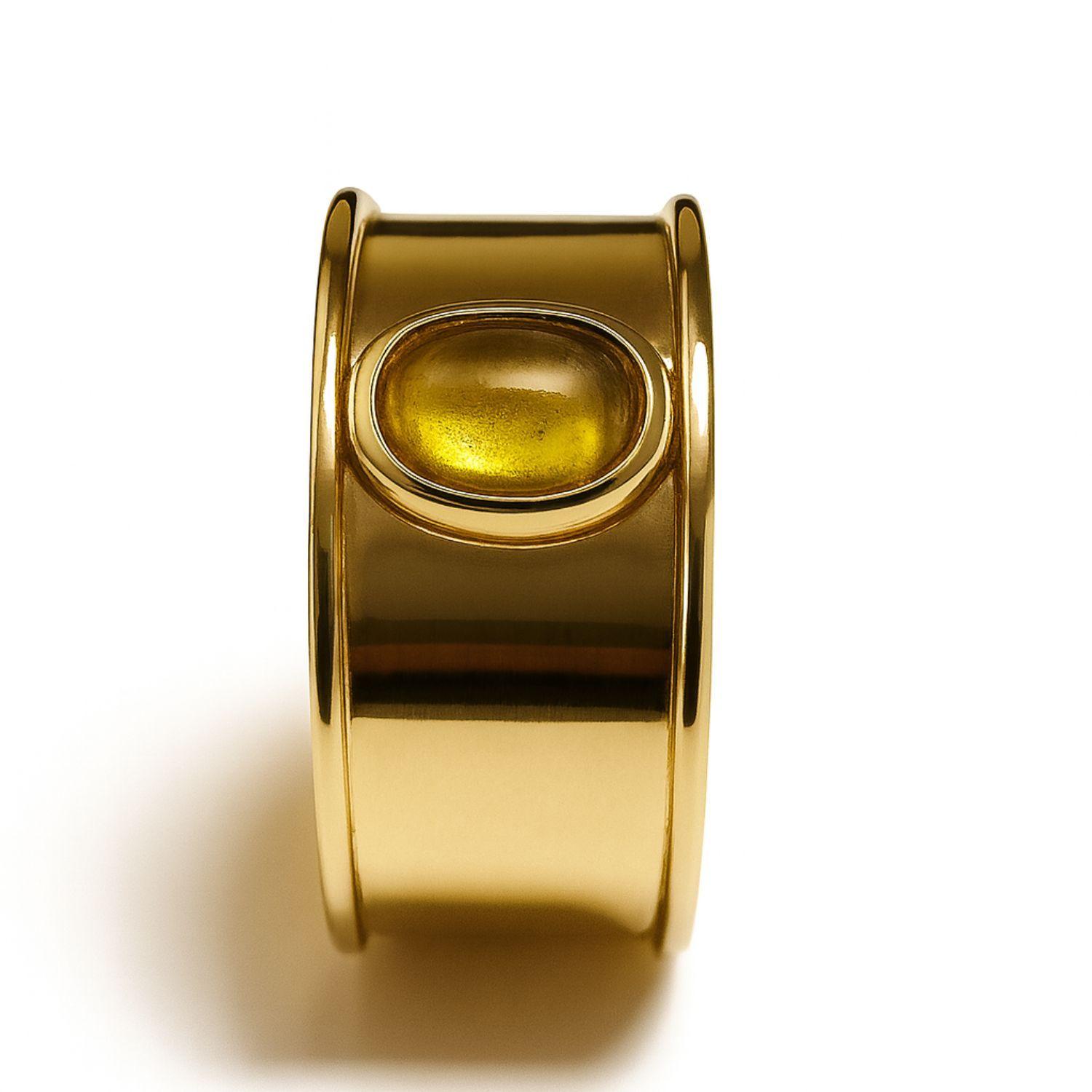 Anillo Oro 18kt Topacio Oval-2