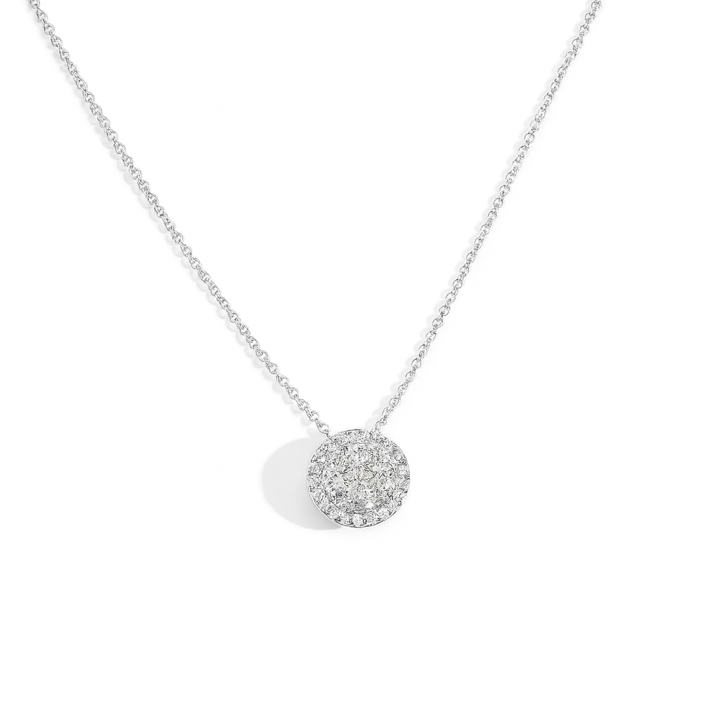 Collar de Oro Blanco 18kt Diamantes 23 Pts  - By Danielle Costantini-2