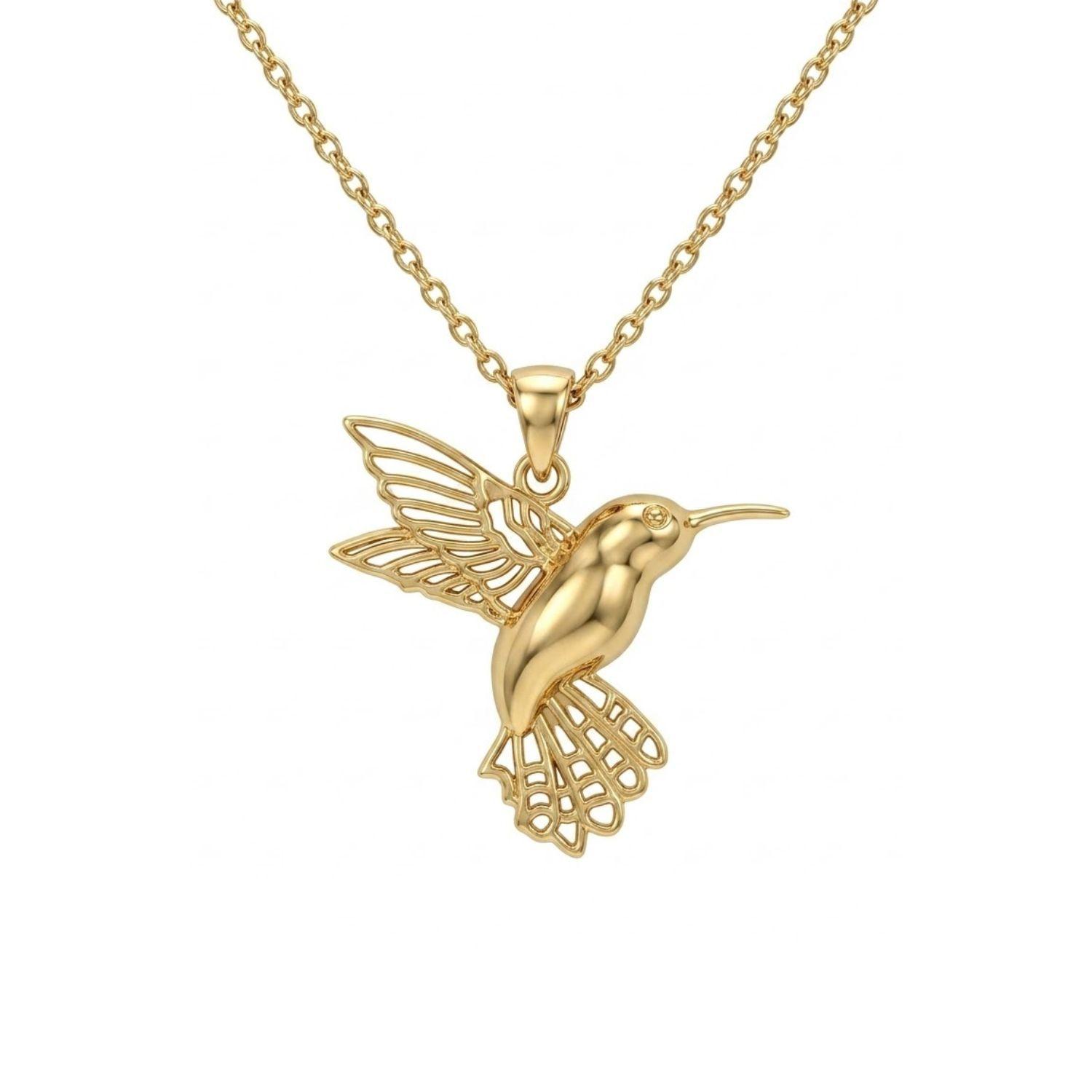 Colgante  Oro 18kt Colibrí-2
