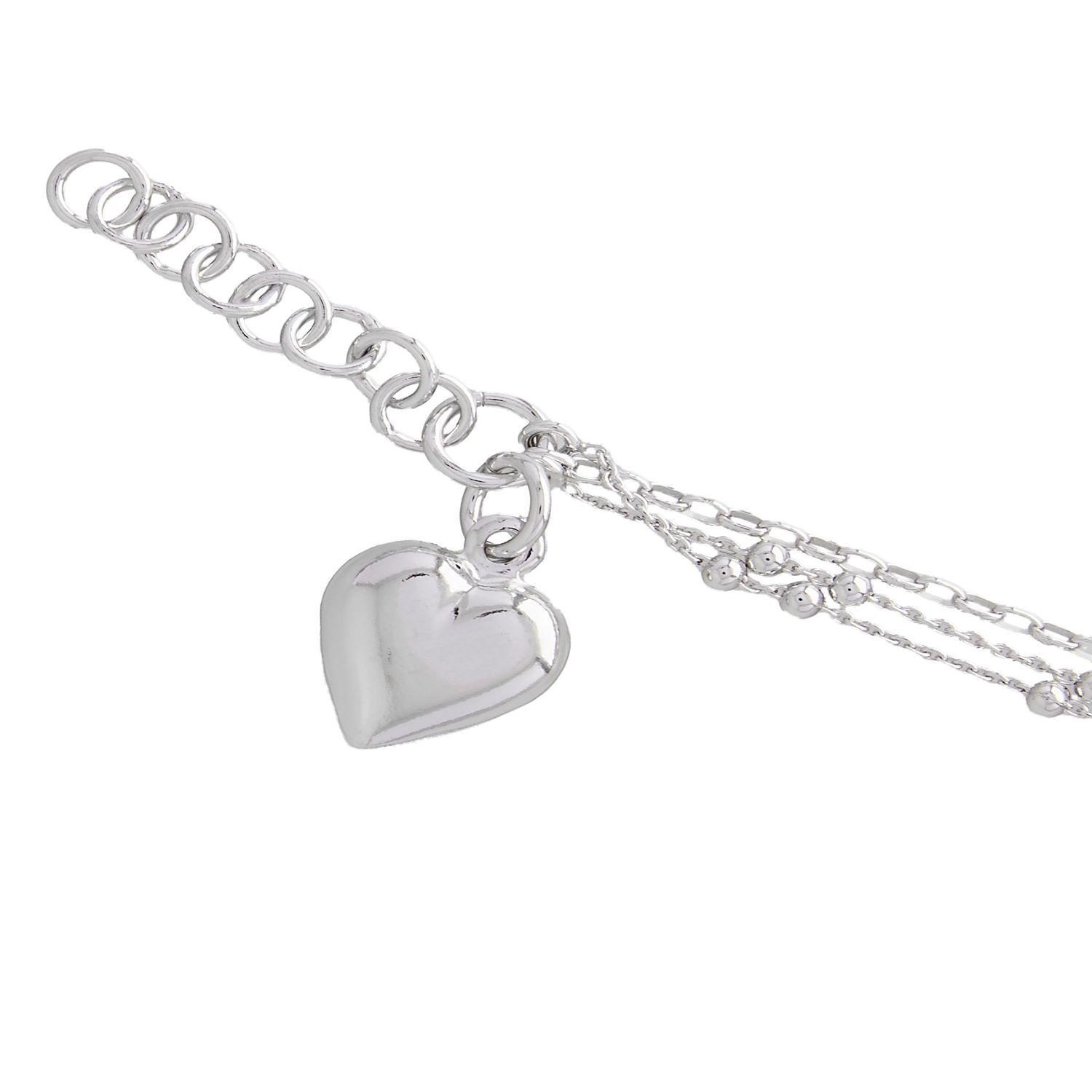 Conjunto Corazón Radiante Plata Esterlina 925-2