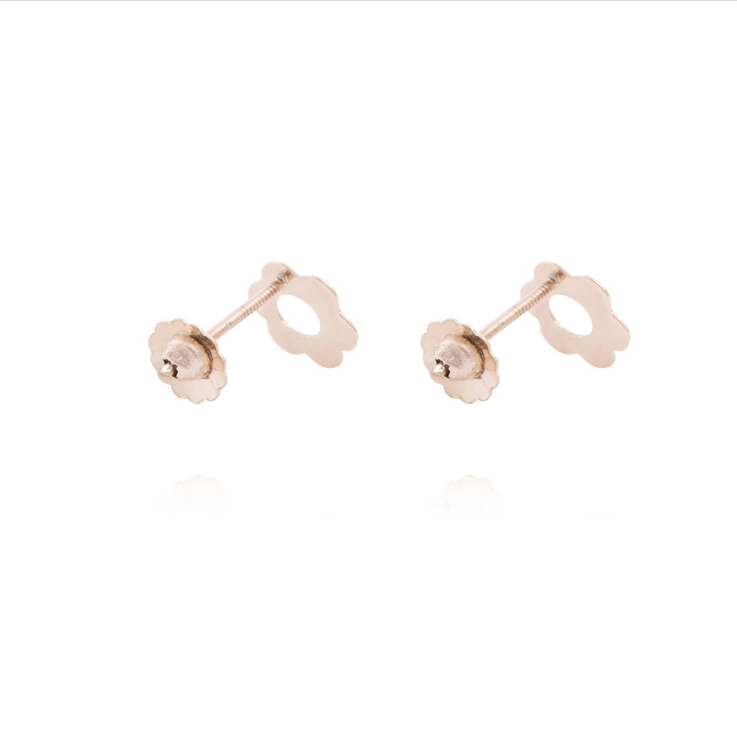 Aros Oro Miel 18kt Margarita-2