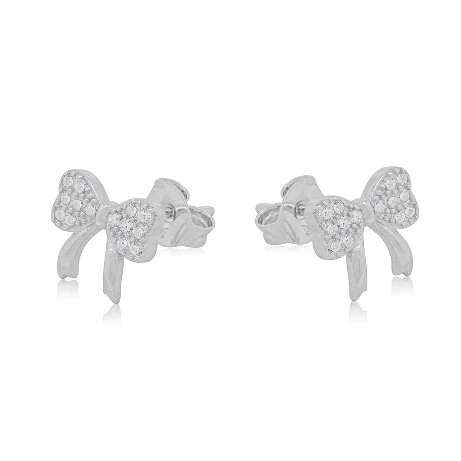 Aros de Plata Esterlina 925 Cinta Circonita-2