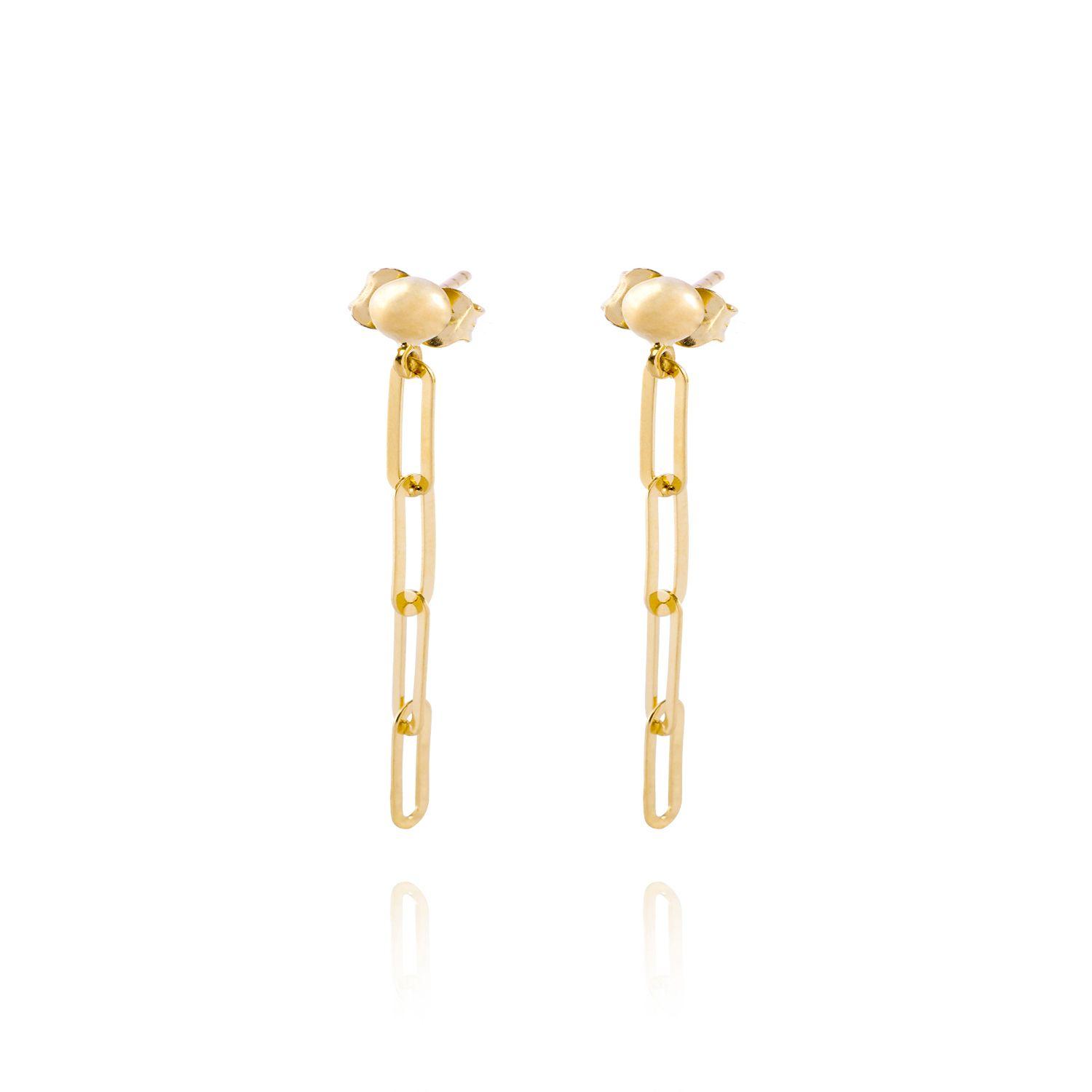 Aros de Oro 18kt Colgante con 4 Eslabones-2