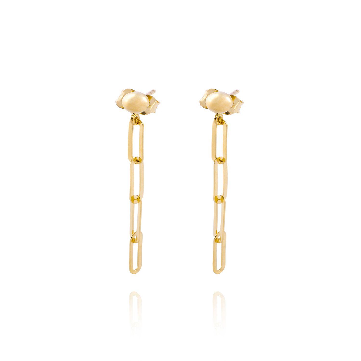 Aros de Oro 18kt Colgante con 4 Eslabones-0