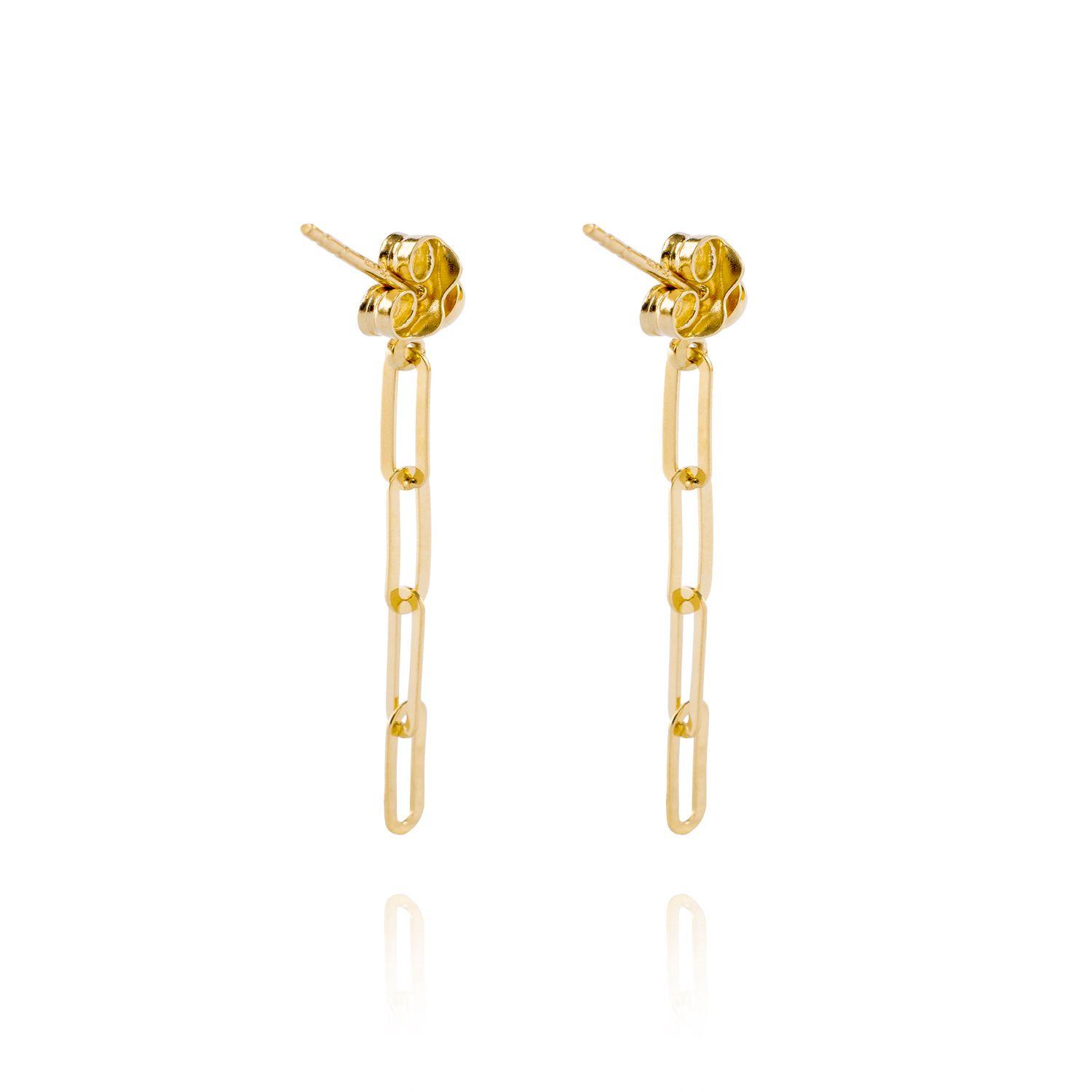 Aros de Oro 18kt Colgante con 4 Eslabones-1