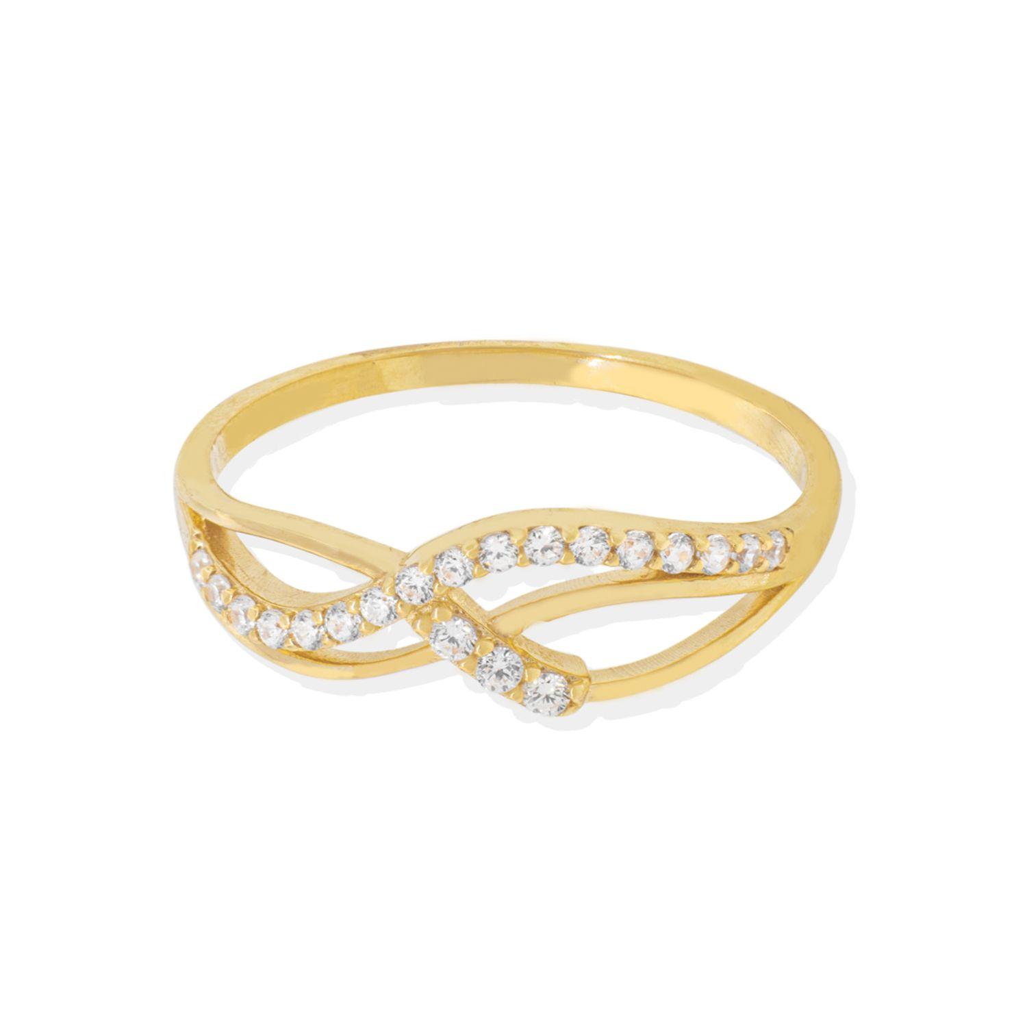 Anillo Compromiso de Oro 18Kt Infinito Trenzado 1047-1