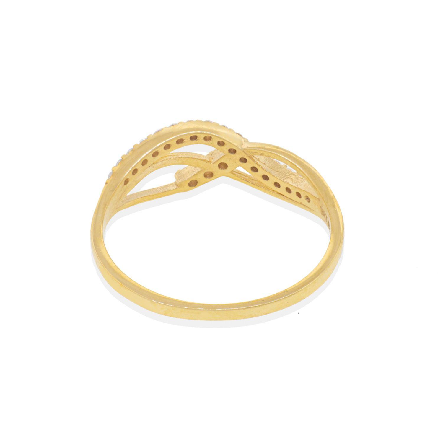 Anillo Compromiso de Oro 18Kt Infinito Trenzado 1047-2