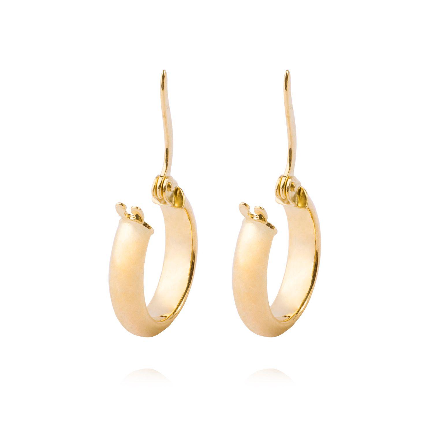 Aros de Oro 14kt Argolla Clasica 10mm-2