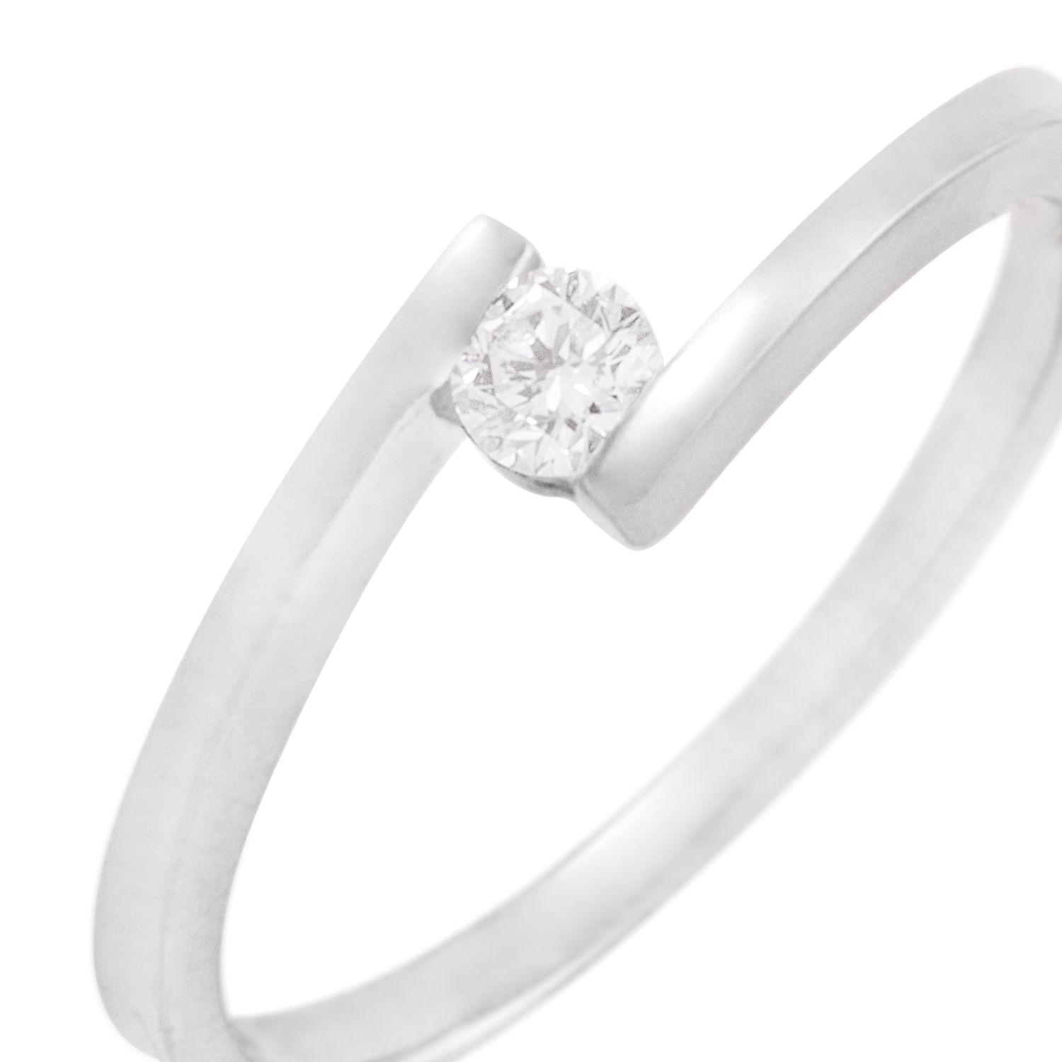 Anillo de Oro 18kt Solitario cruzado-1