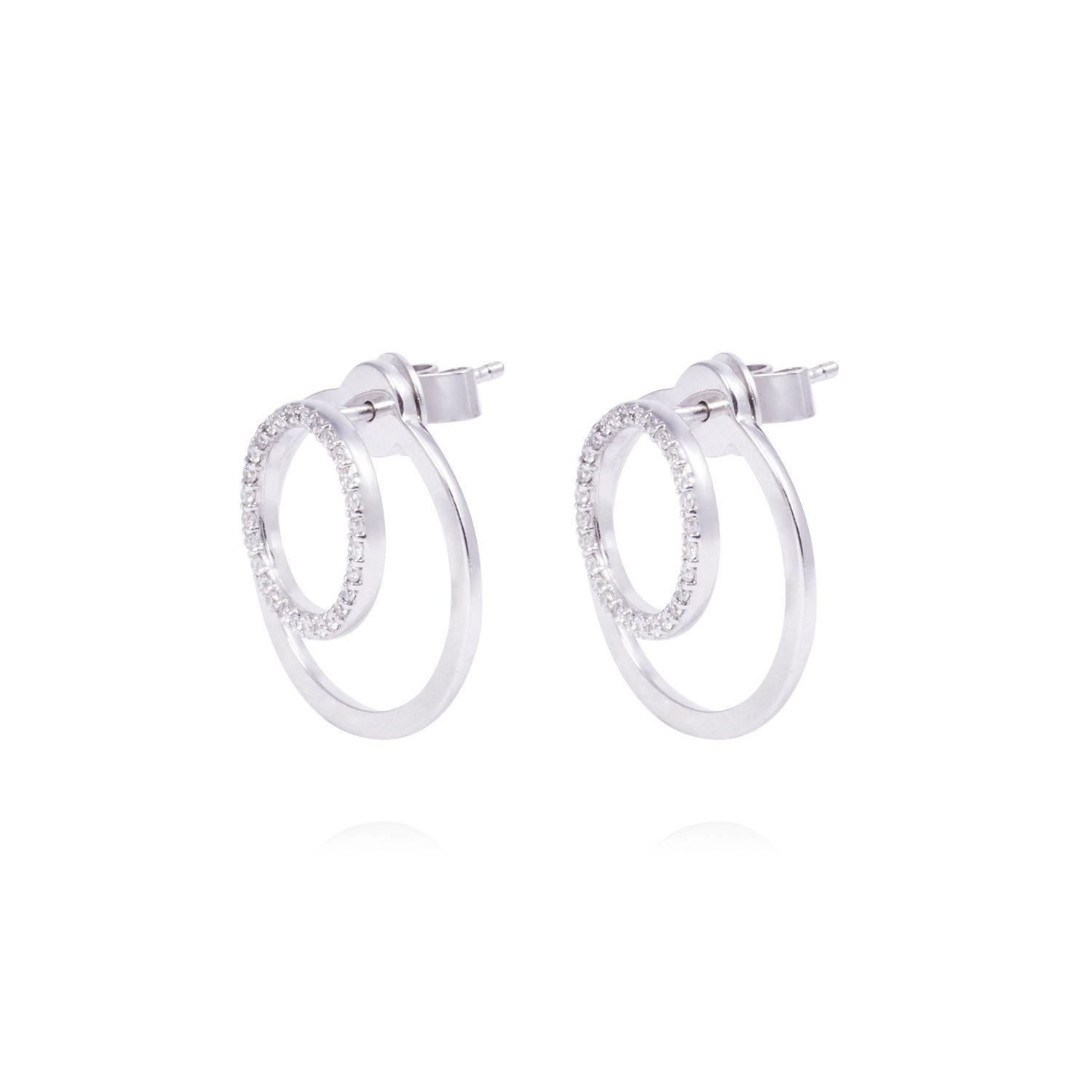 Aros Oro Blanco 18kt 56 Diamantes de 0,3 Pts-0