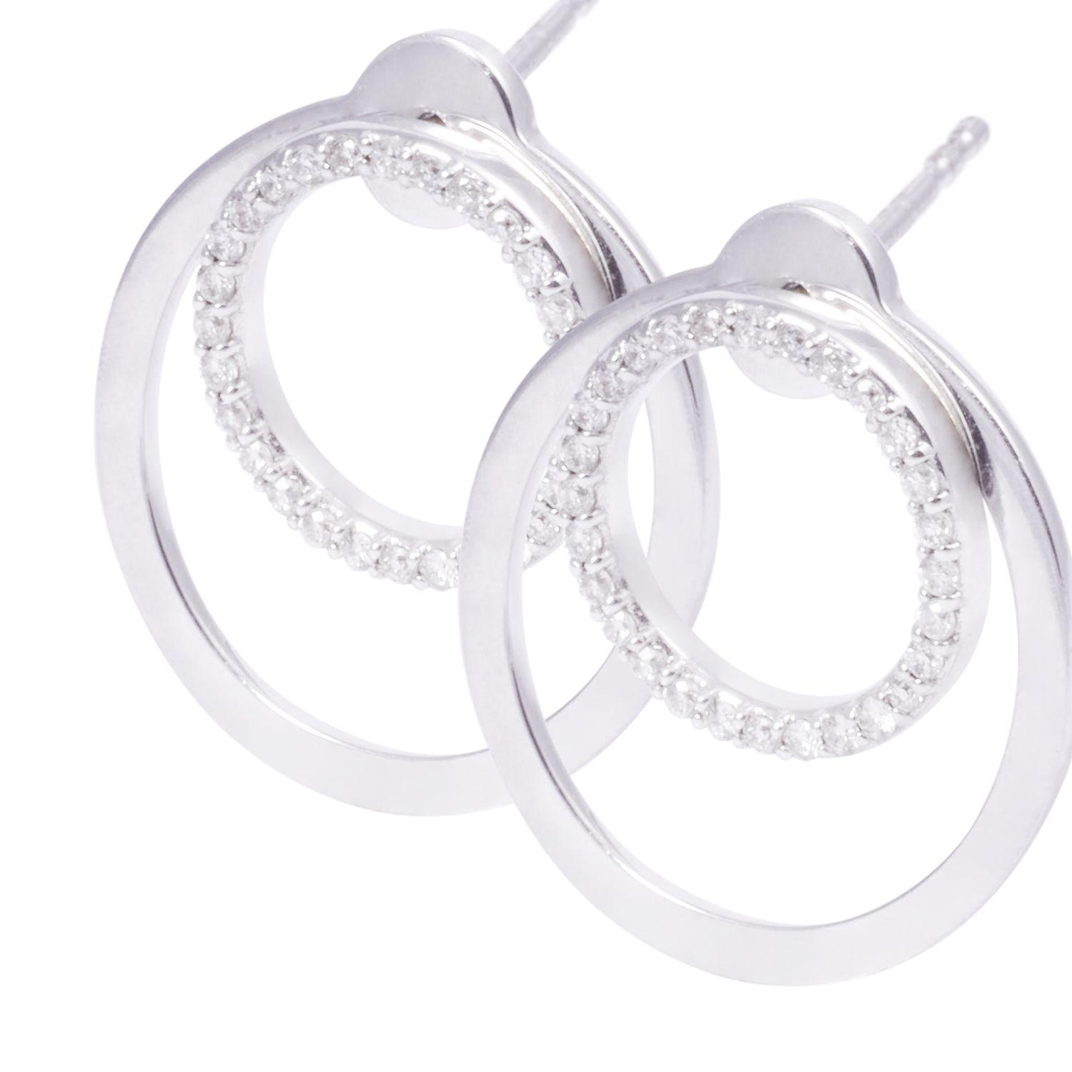 Aros Oro Blanco 18kt 56 Diamantes de 0,3 Pts-1