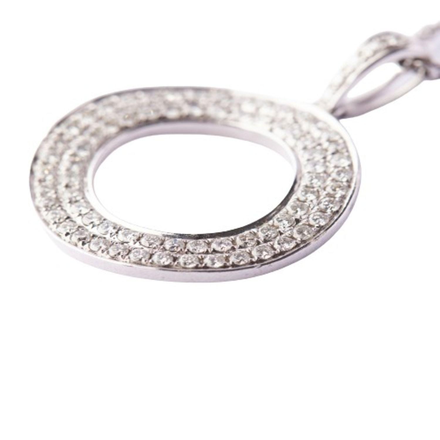 Collar de Oro 18kt con Diamante  Modelo Círculo 62 Puntos-1