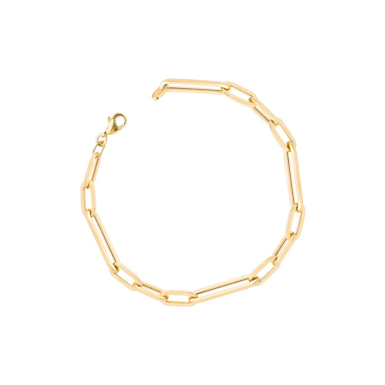 Pulseras de Oro 18kt Modelo Eslabón Grande-2