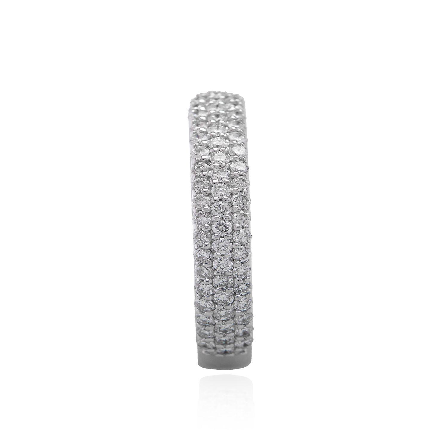 Anillo Oro Blanco 18kt Diamantes 35 Pts Bold-3