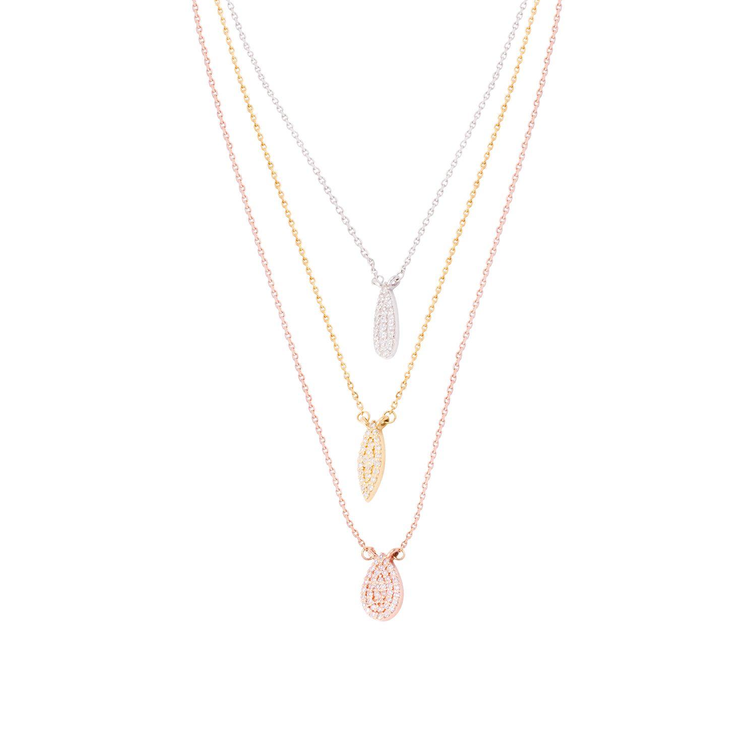 Collar de Oro 18kt Multicolor Diamante de 16pts-1
