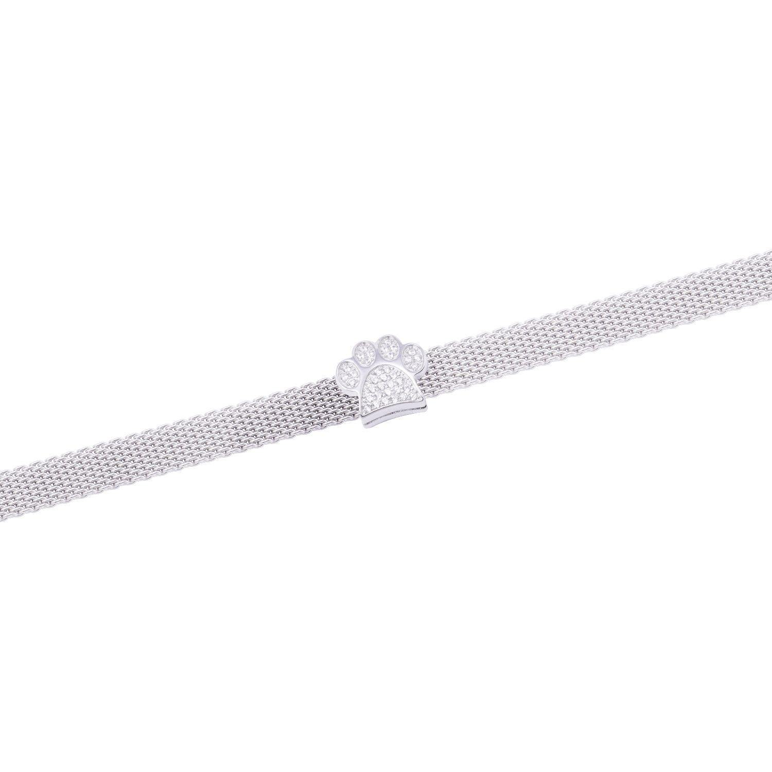 Dije de Plata broche Huellita con Circonita-2