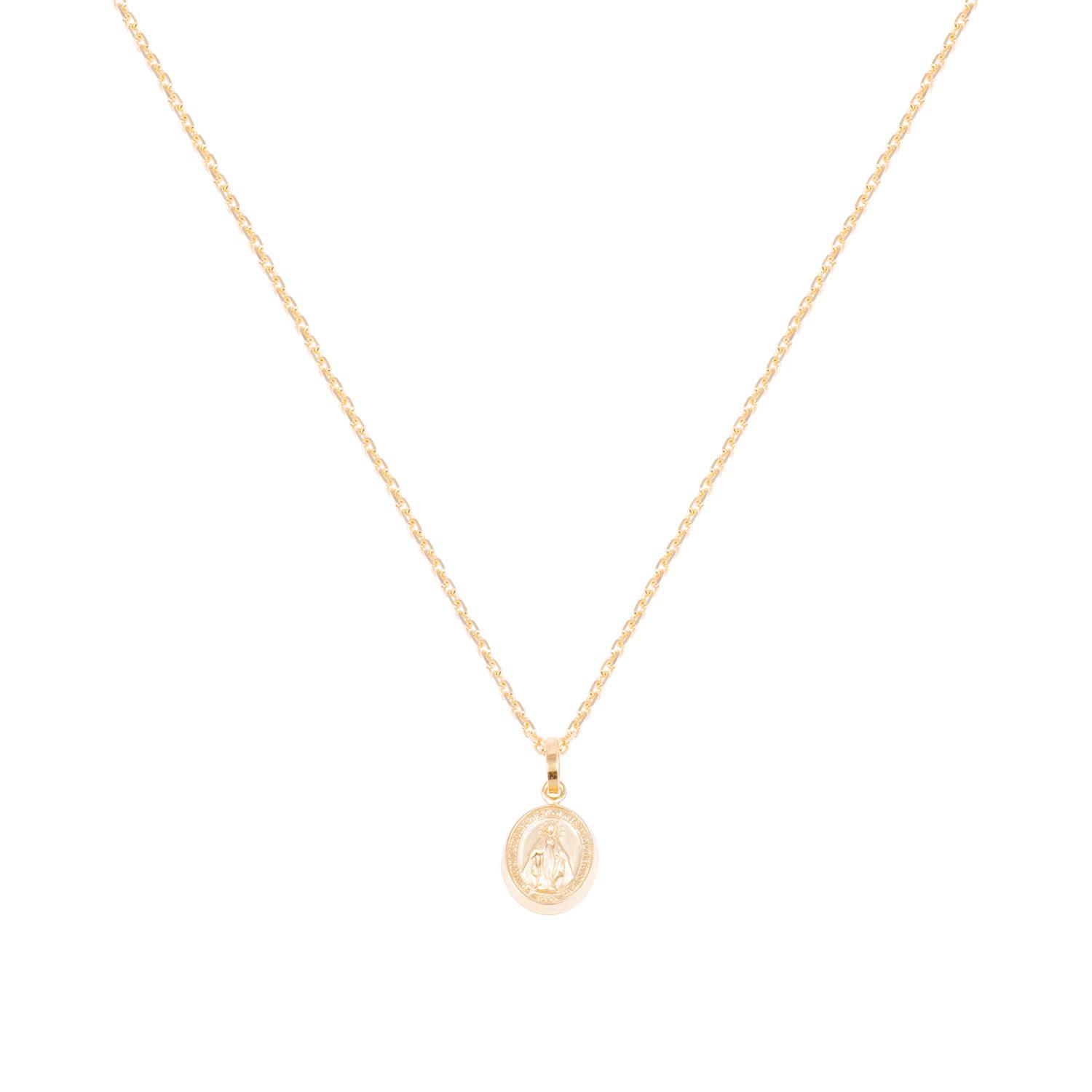 Colgante Oro Amarillo 18kt Medalla Milagrosa 10mm-3